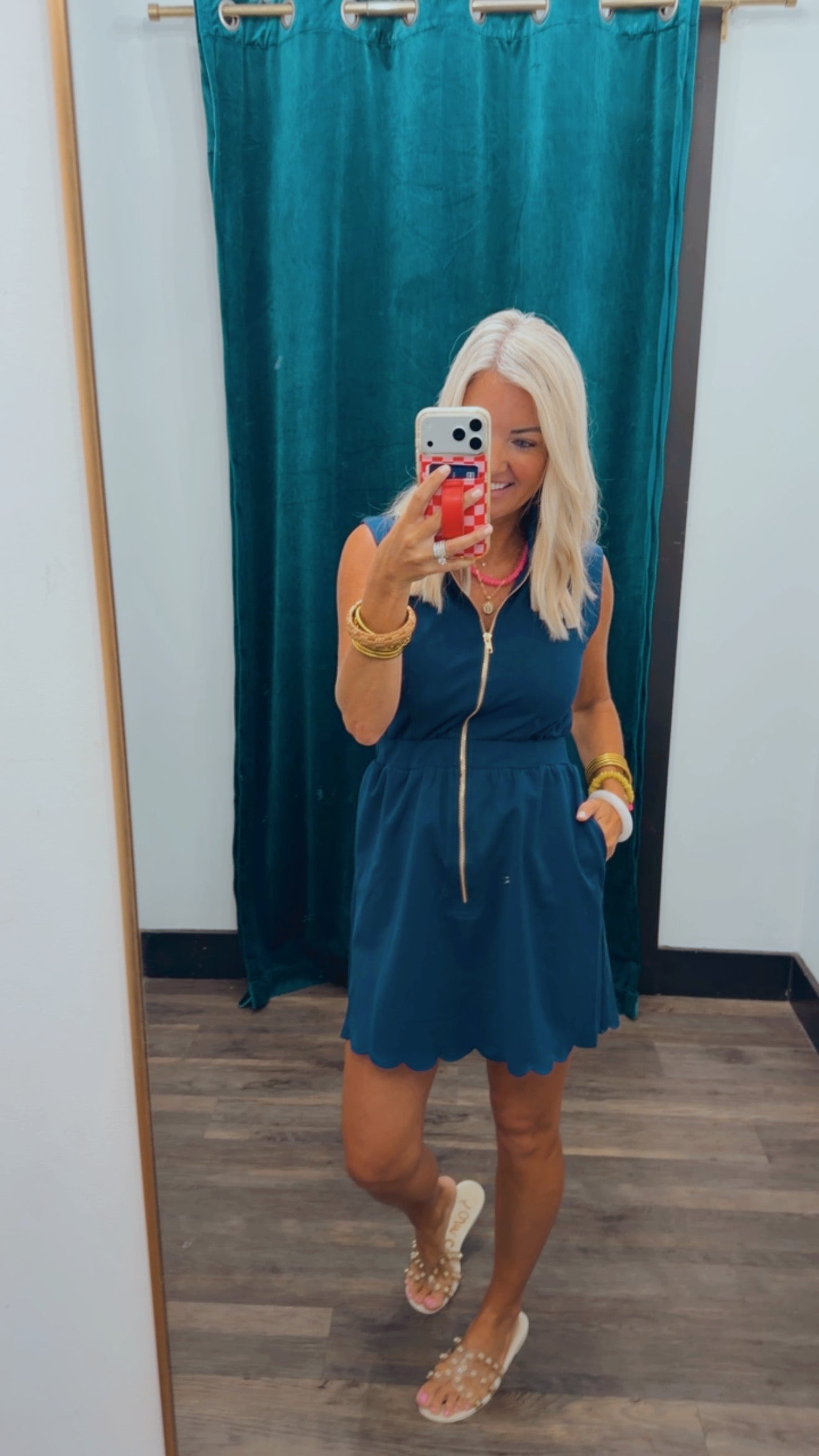 Scallop Collar Dress