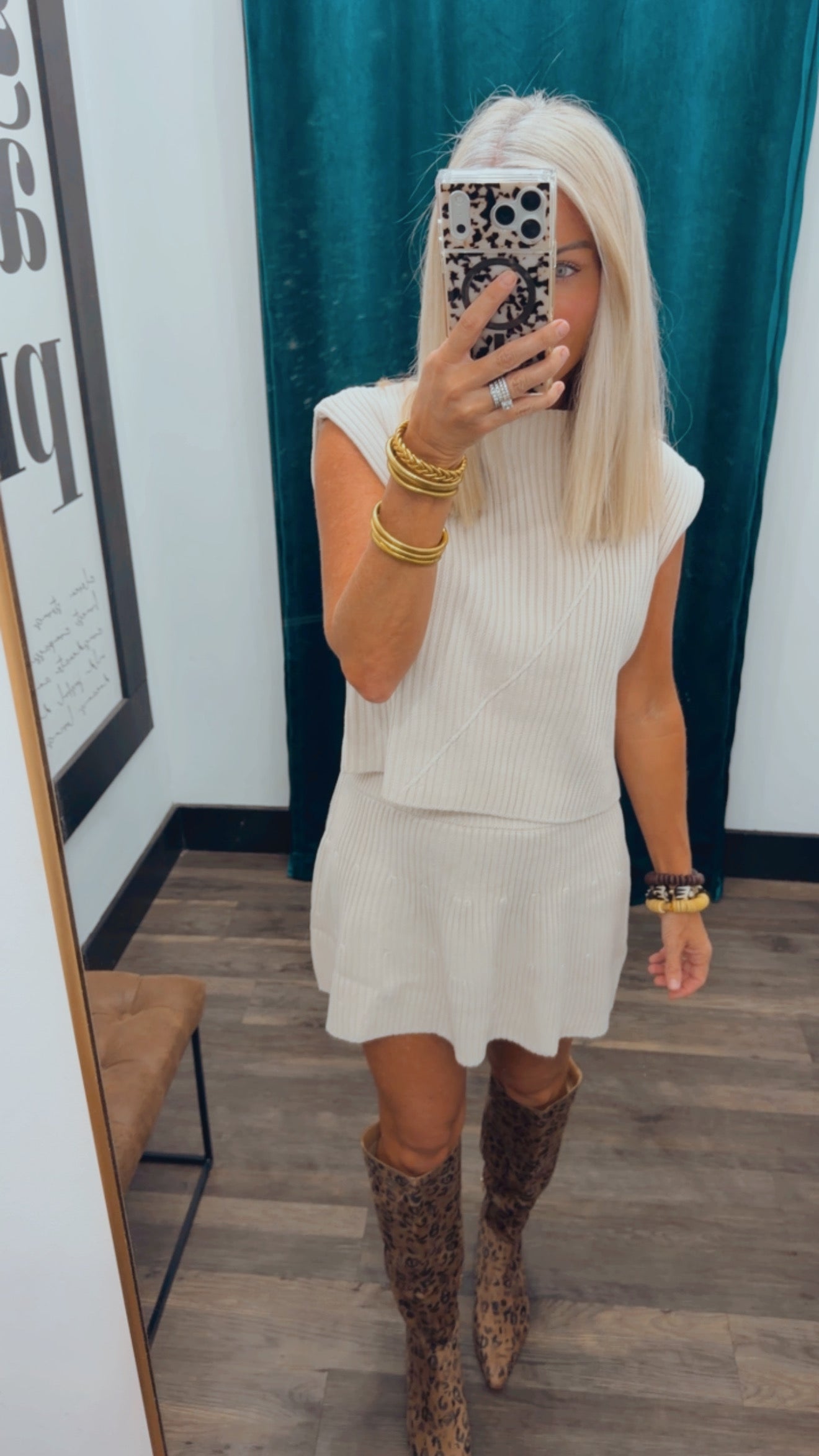 Mockneck Sweater Set