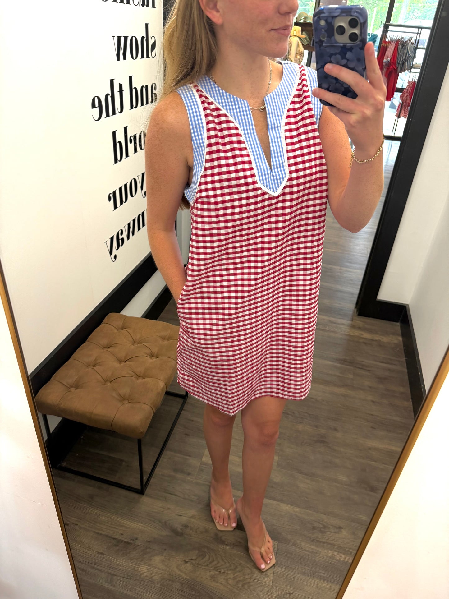 Gingham Mini Dress