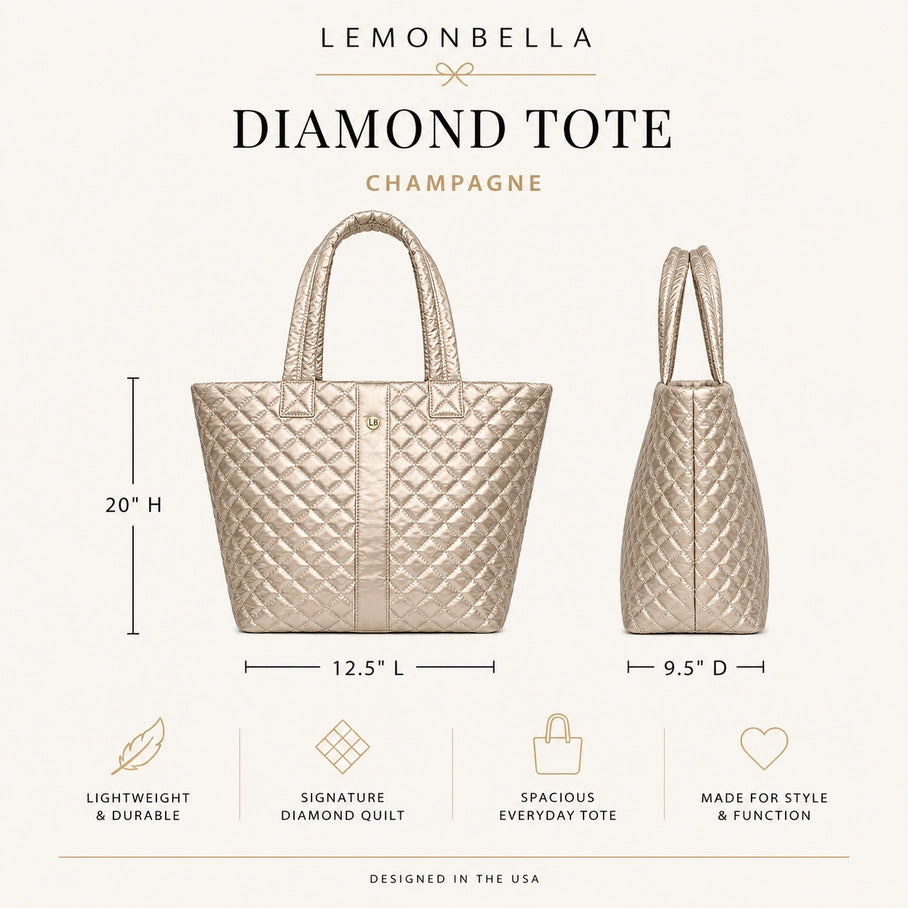 Diamond Tote Shoulder Bag