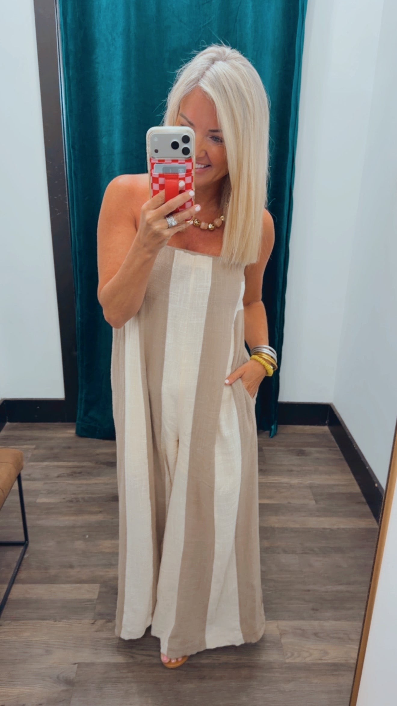Stripe Woven Jumpsuit