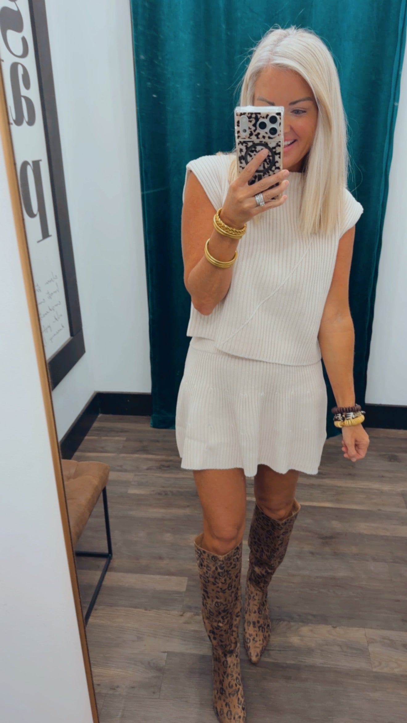Mockneck Sweater Set