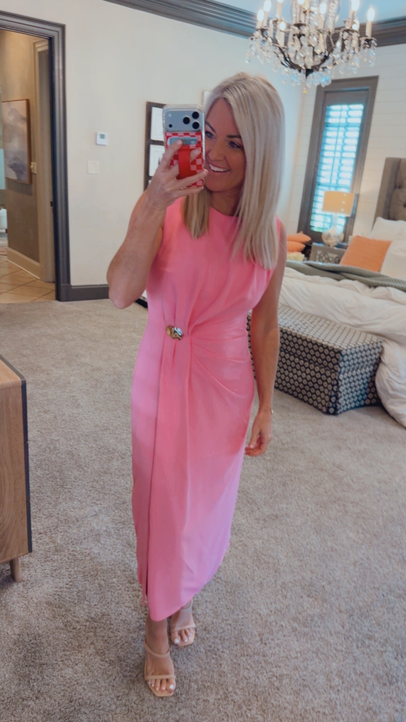 Pleated Detail Dress