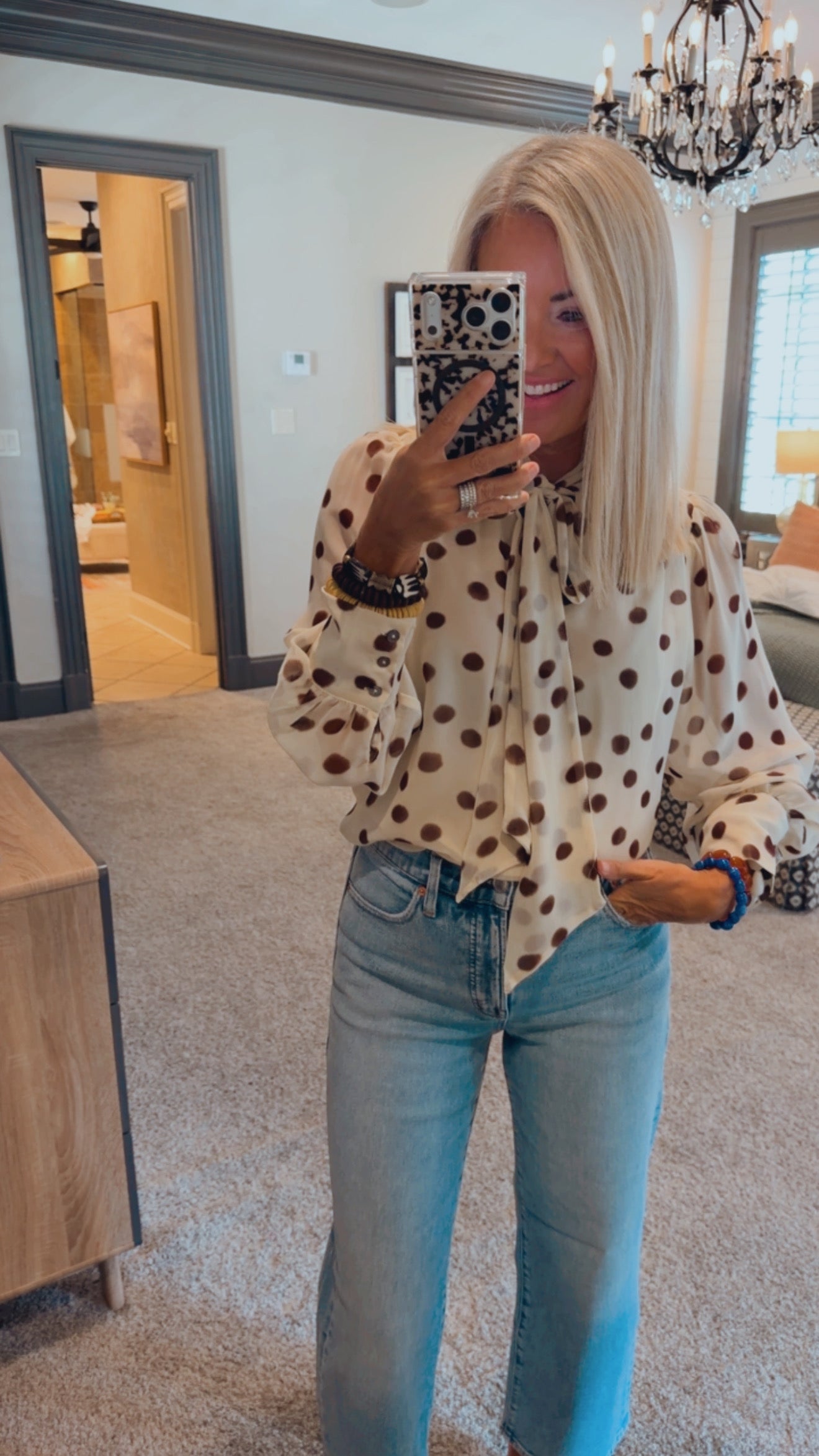 Polly Polka Dot Blouse