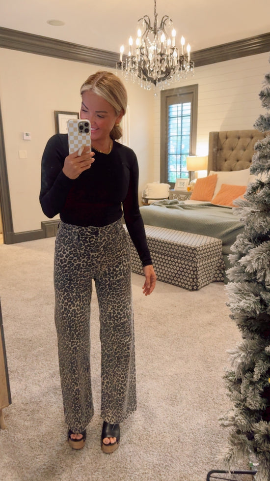 LEOPARD PRINT PANTS