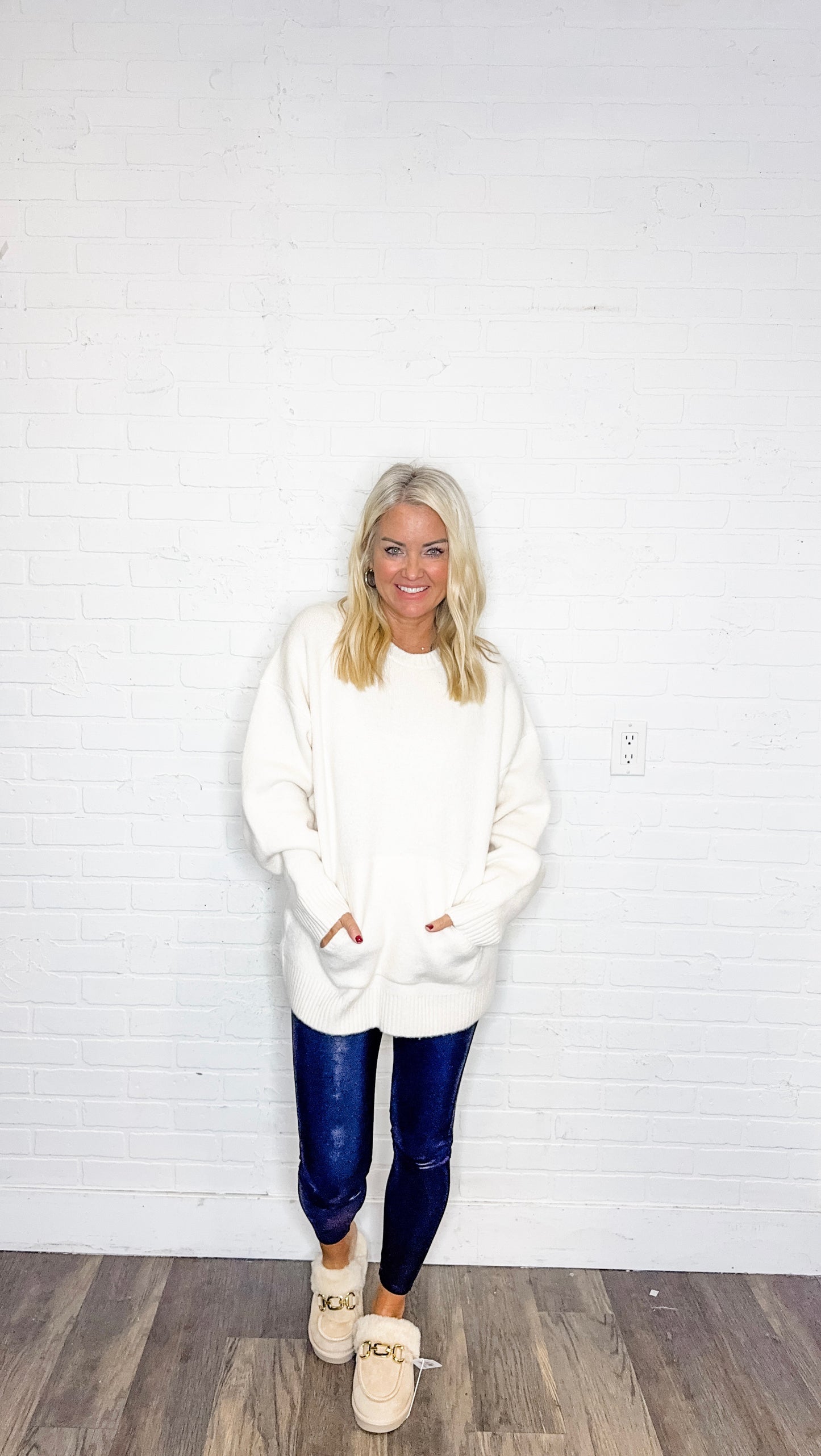 Round Neck Pullover Sweater