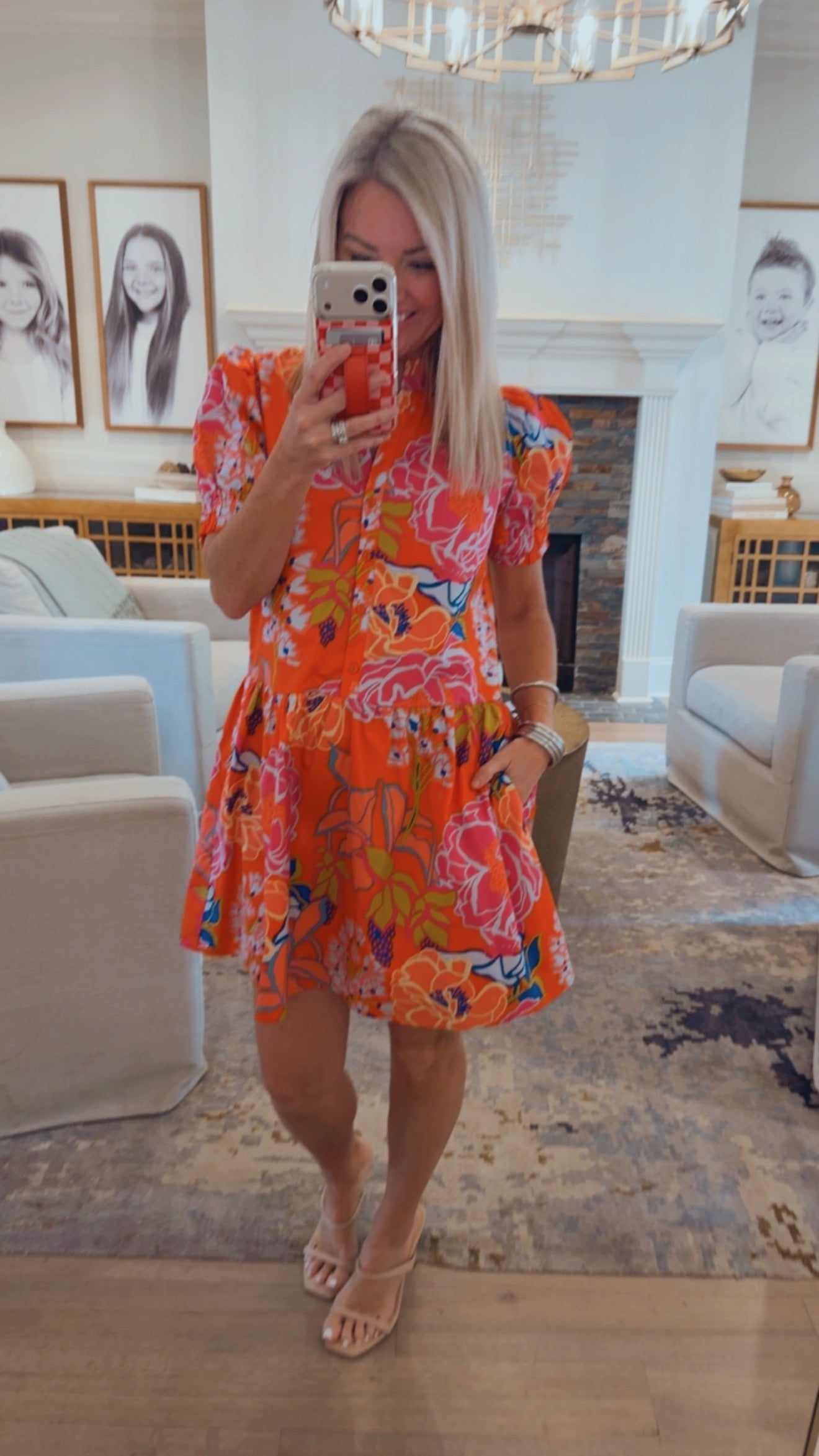 Dercy Floral Verny Shift Mini Dress