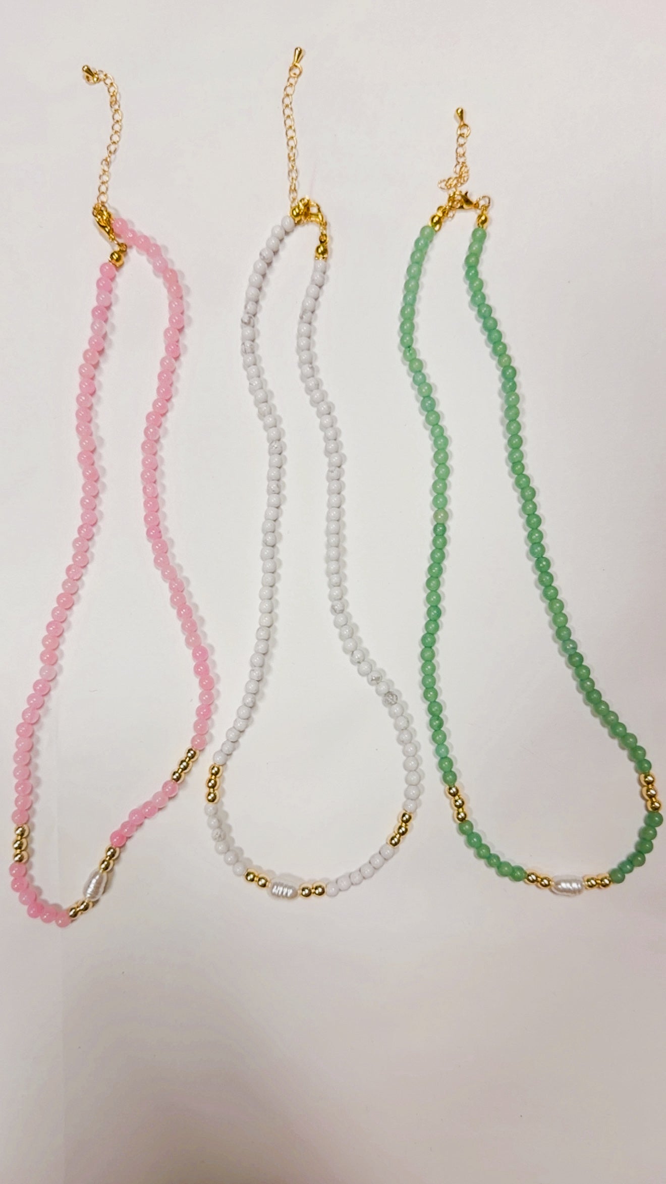Agate & Crystal Beaded Necklace