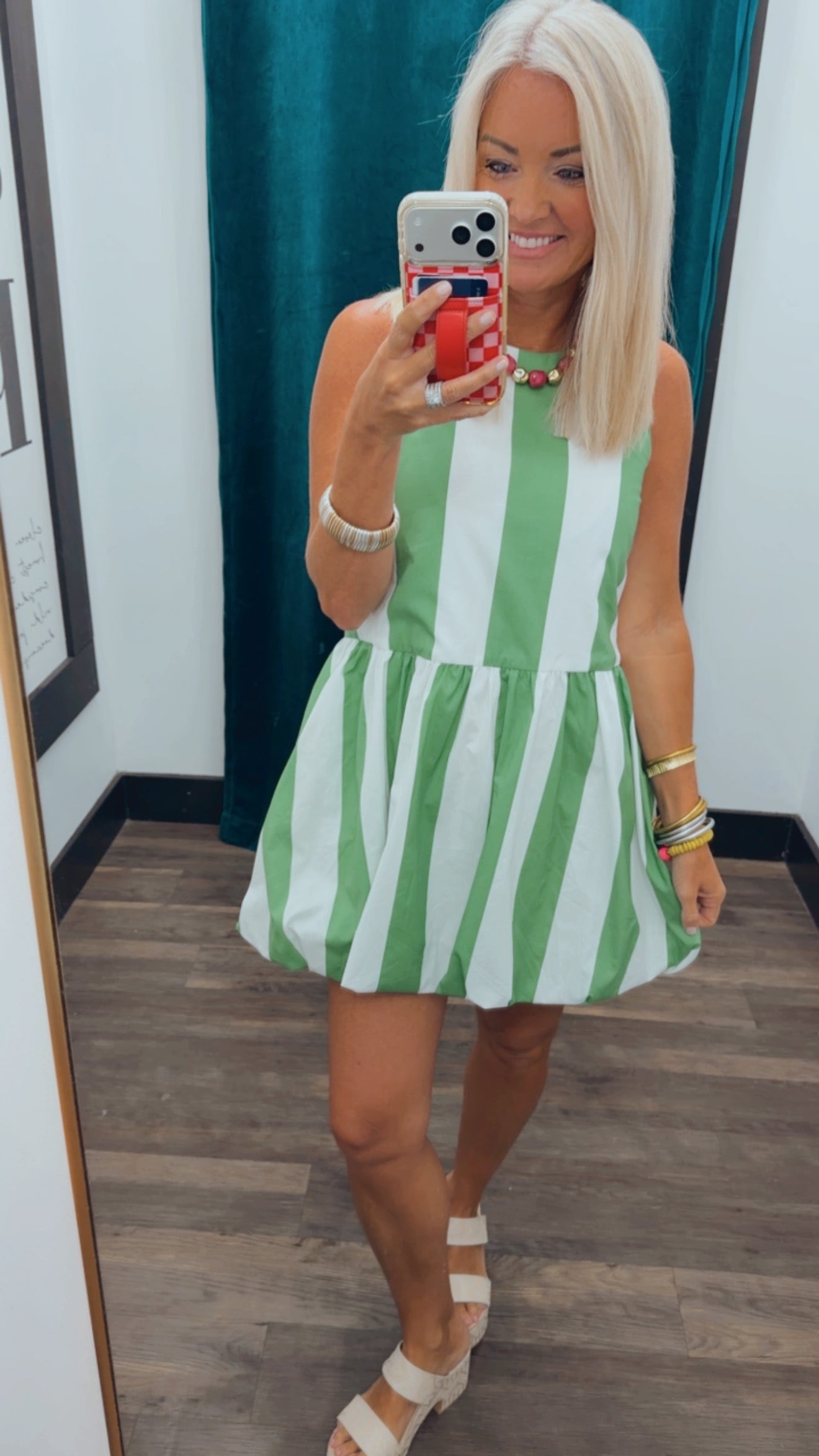 Stripe Drop Waist Dress