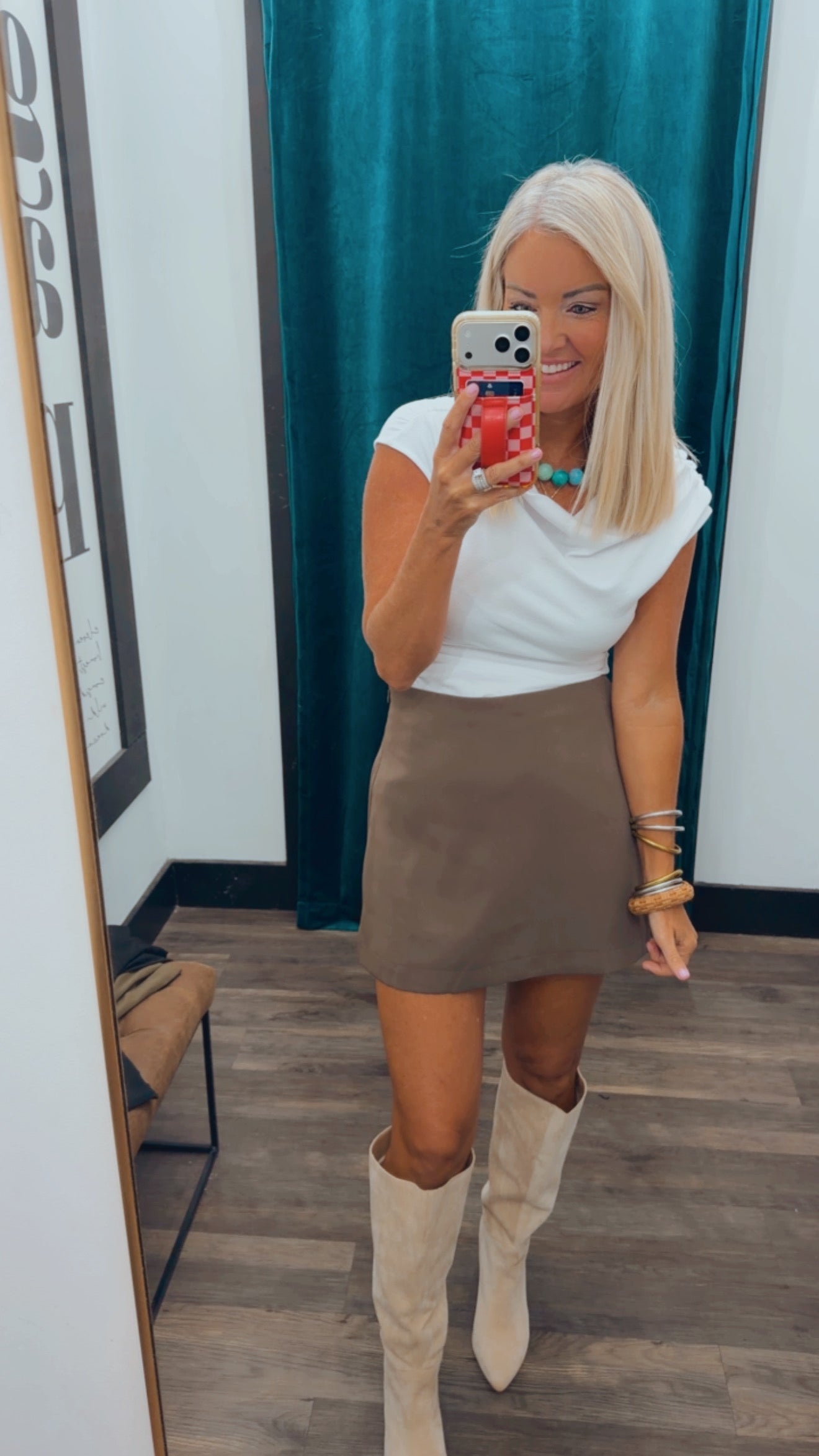 High Waisted Mini Skort