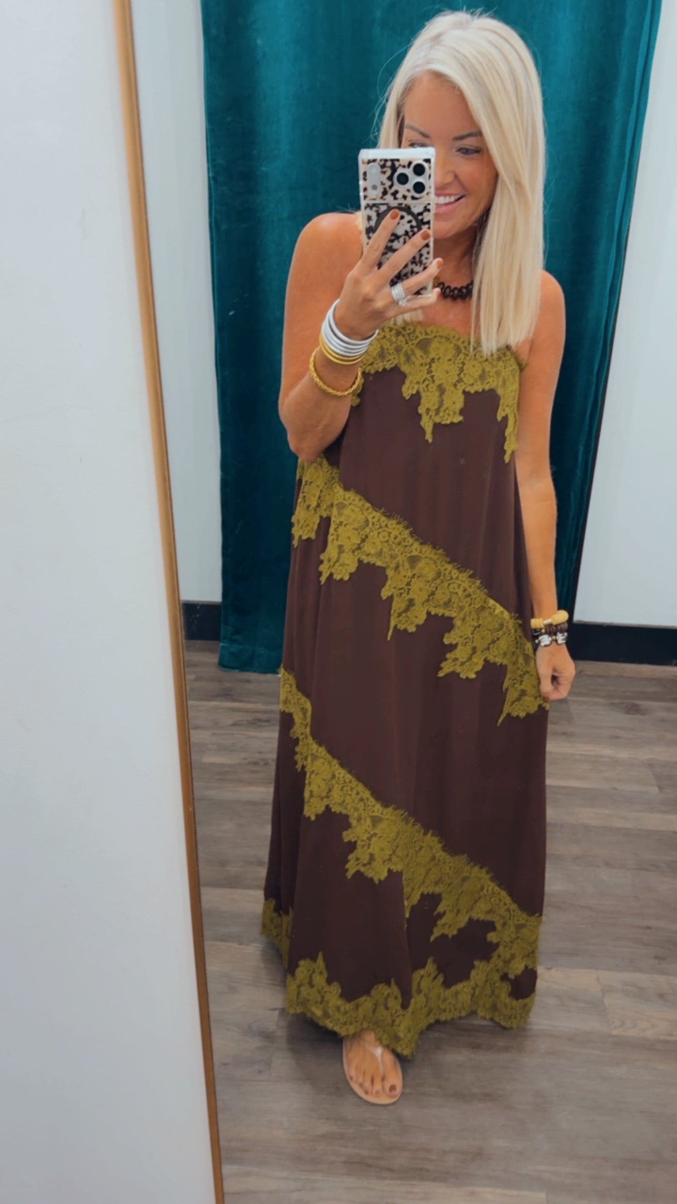 Lace Trim Maxi