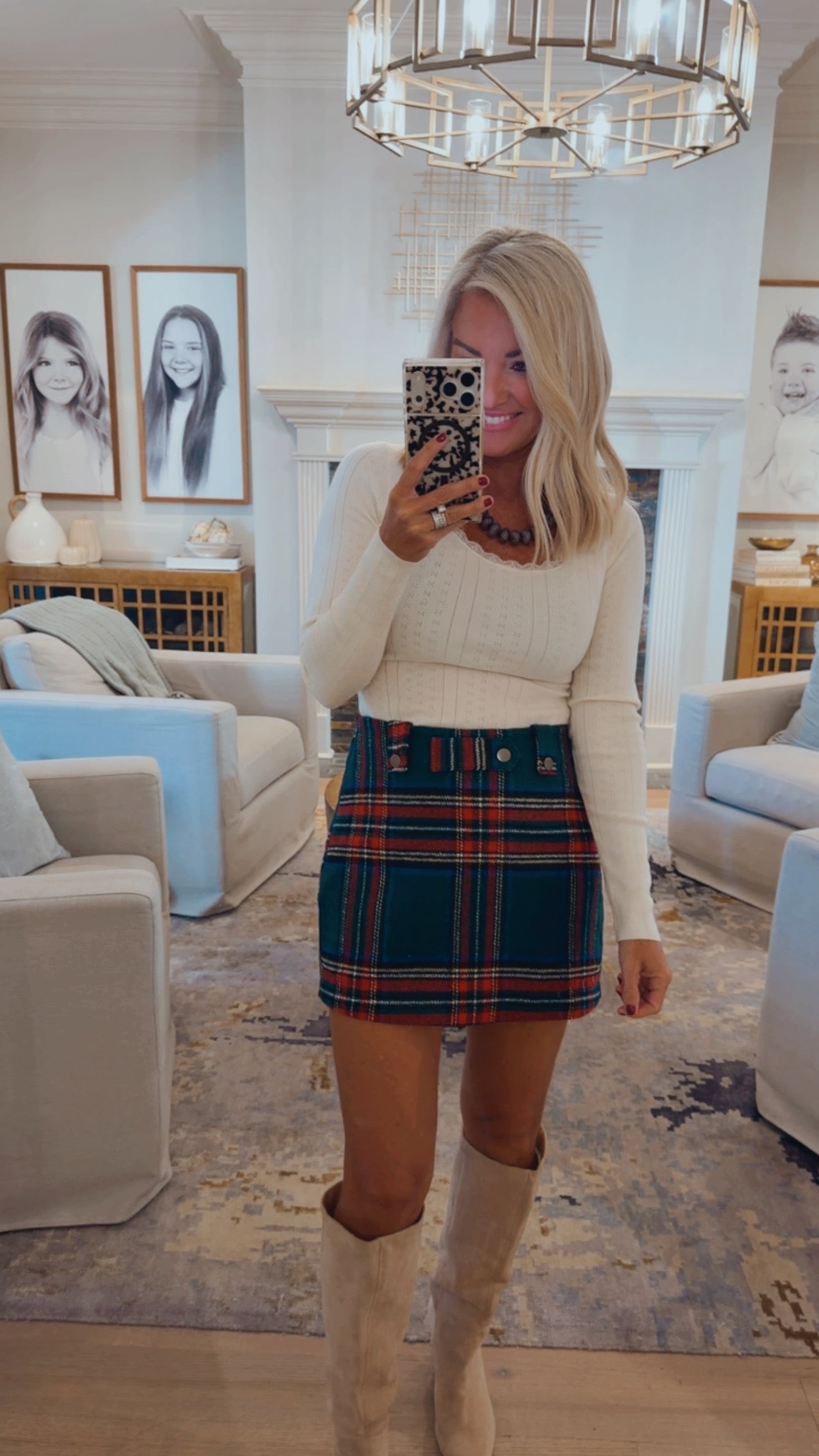 Highland Charm Plaid Mini Skort