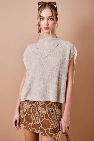 Mockneck Vest top
