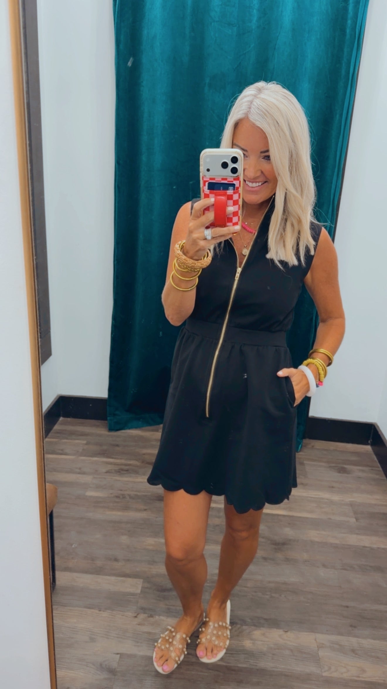 Scallop Collar Dress