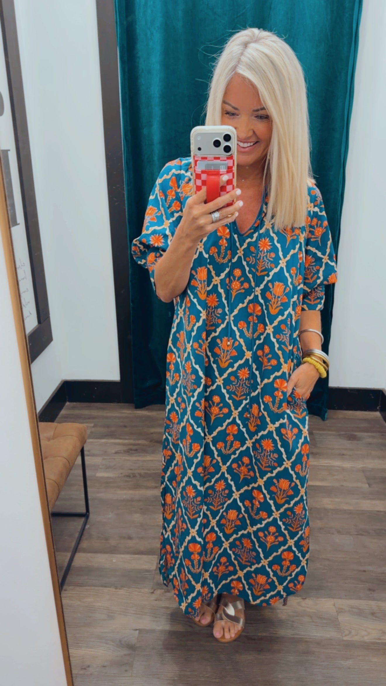 Floral Print Midi Dress