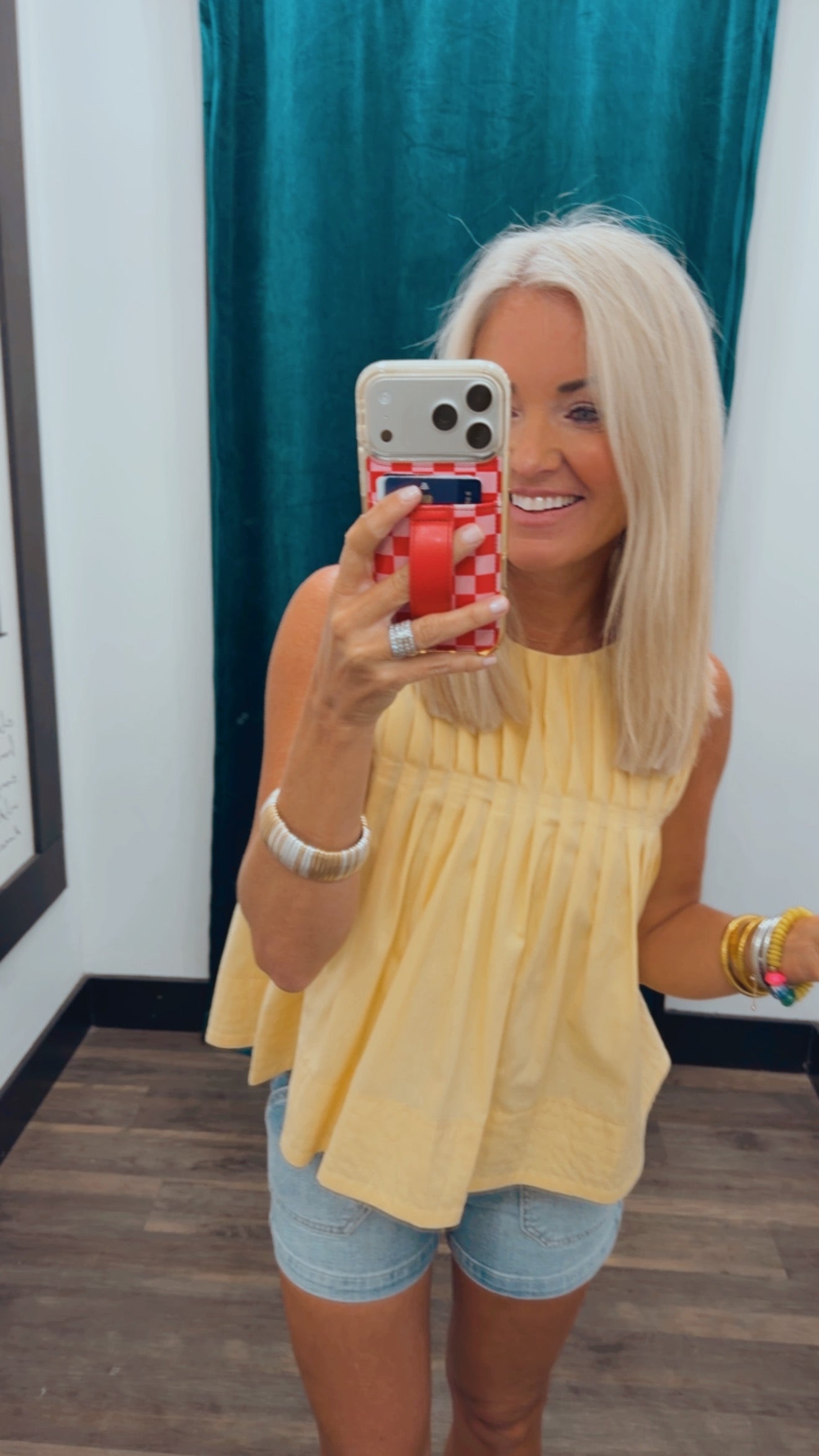 Pleated Detail Top