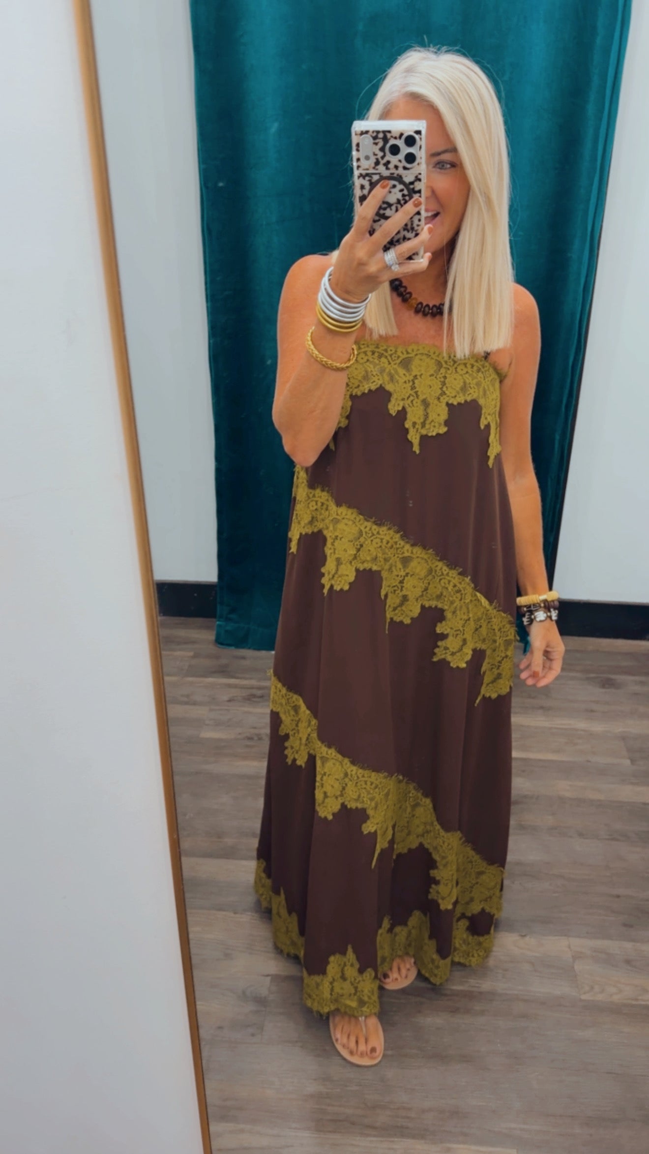 Lace Trim Maxi