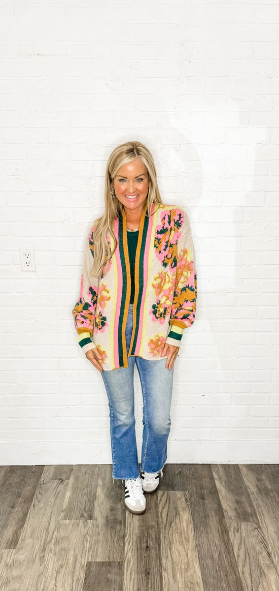 Floral Cardi Sweater