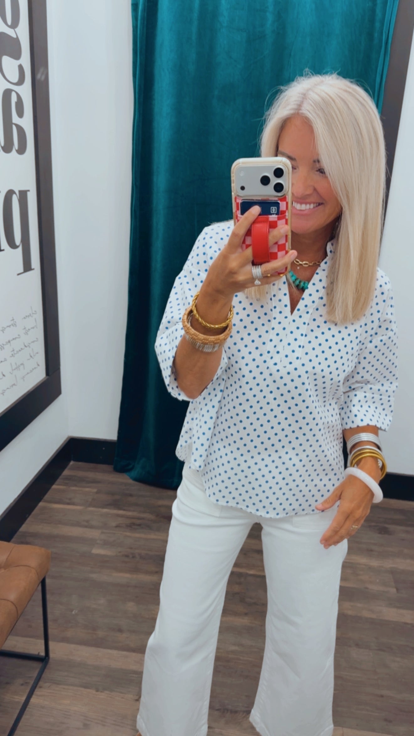 Dotted Charm Top