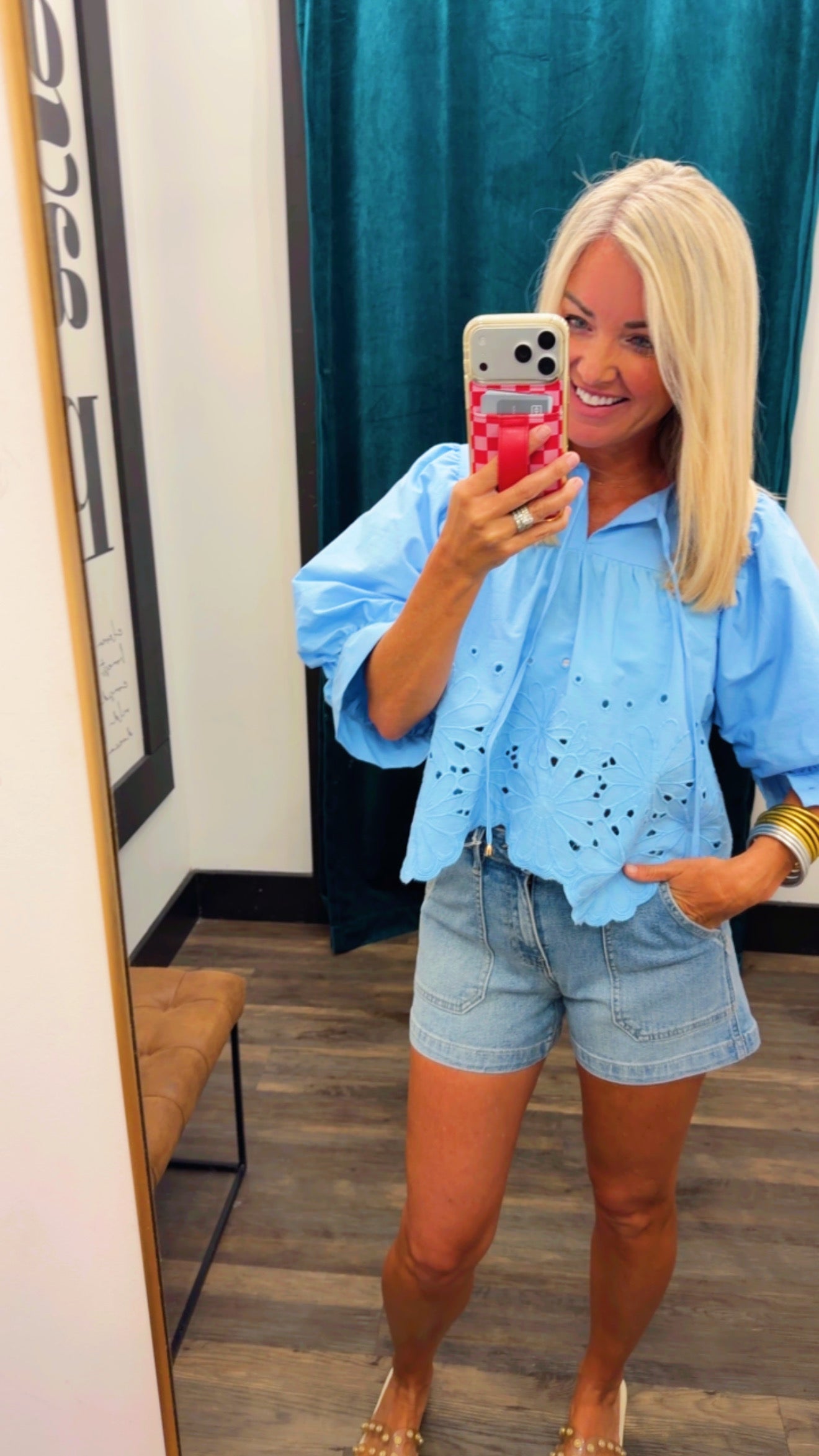 Floral Eyelet Lace Top