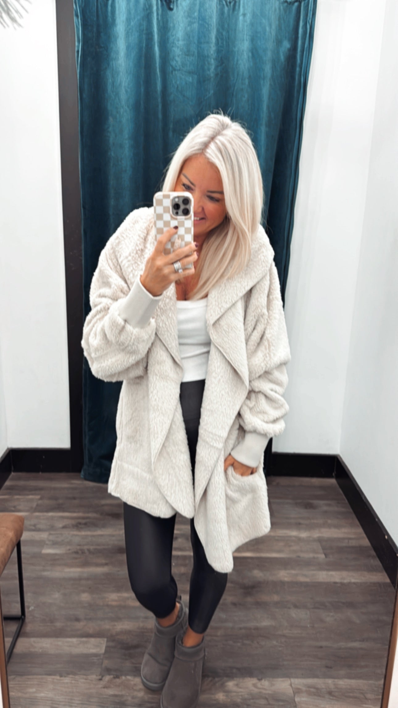 Faux Fur Plush Jacket