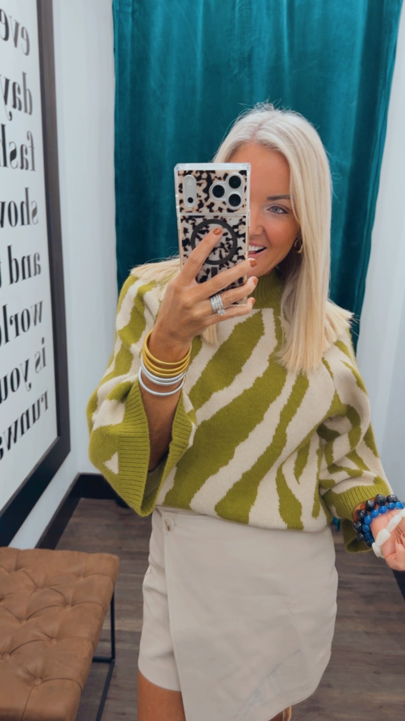 Artsy Mock Neck Sweater