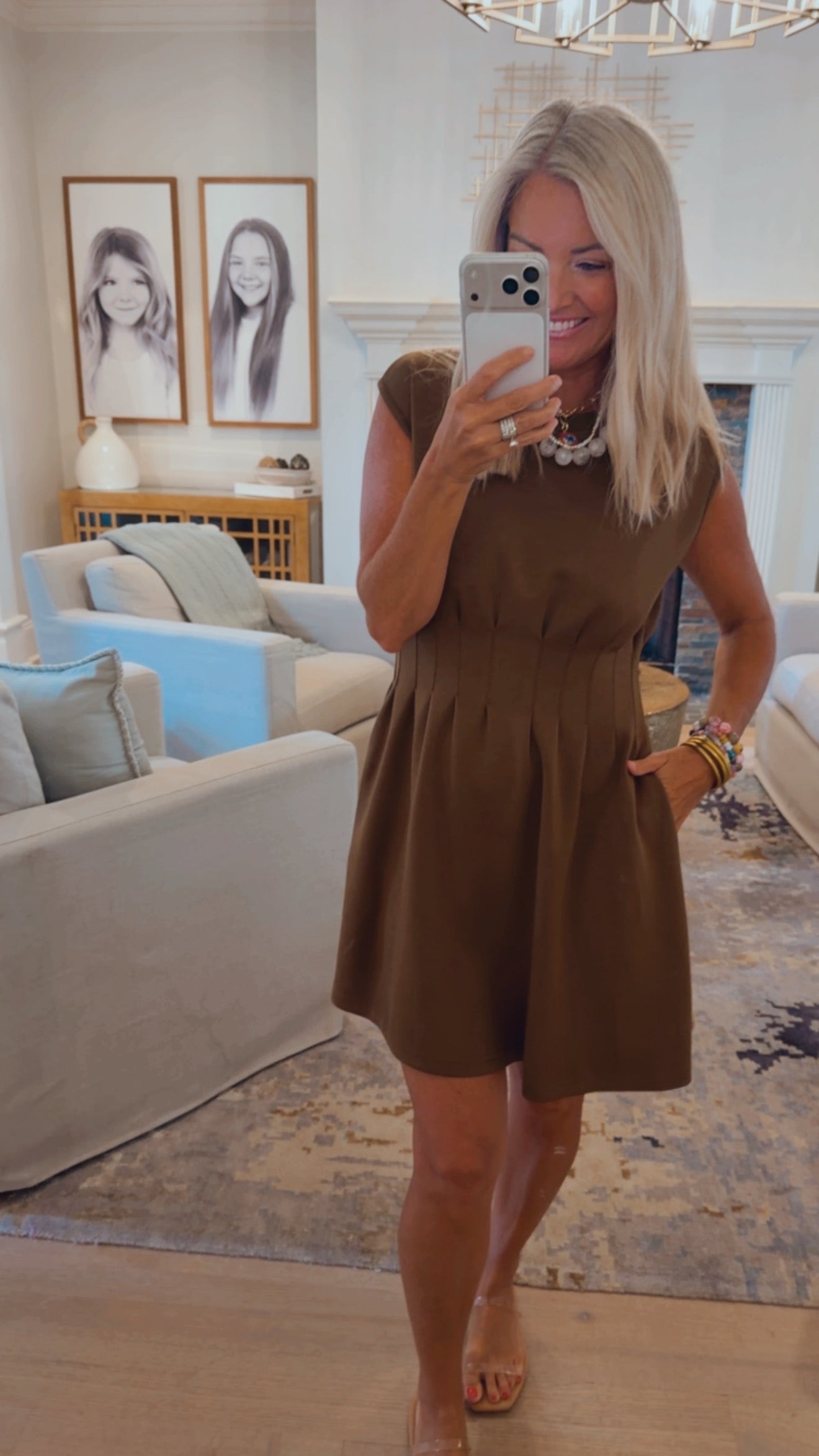 Cap Sleeve Mini Dress
