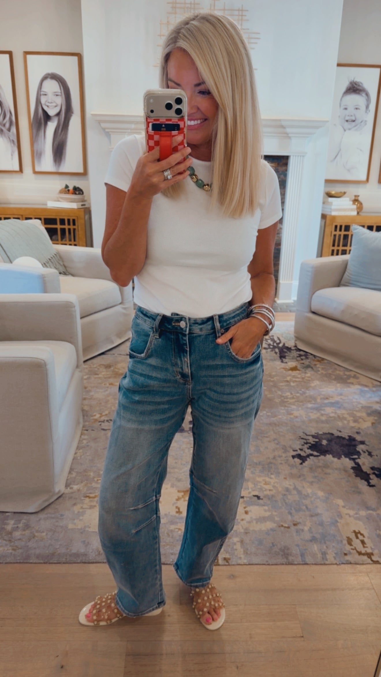 High Rise Barrel Jean