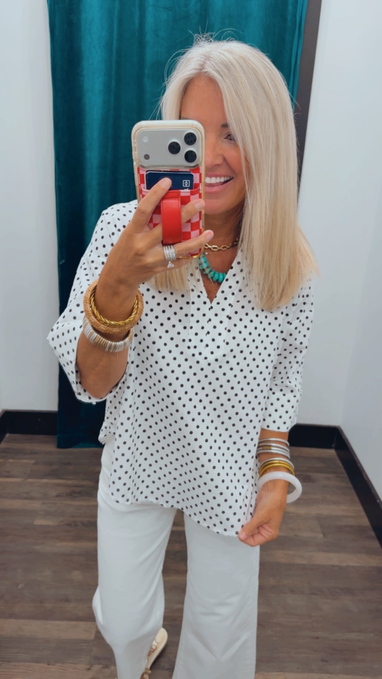 Dotted Charm Top