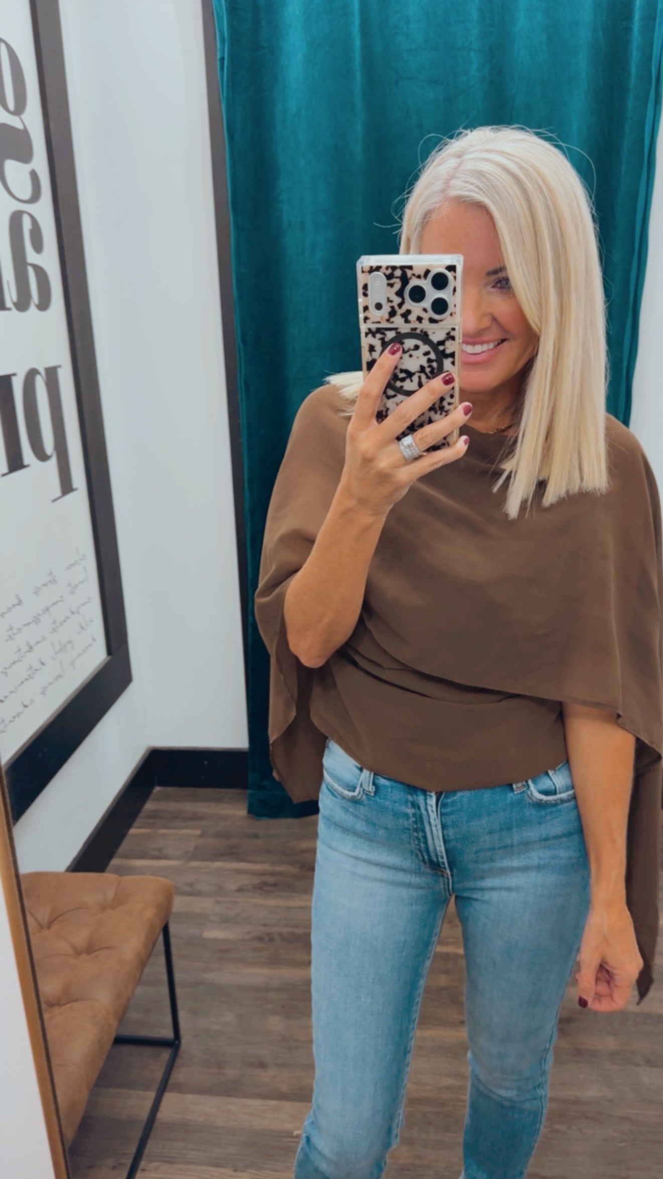Draped Scarf Top