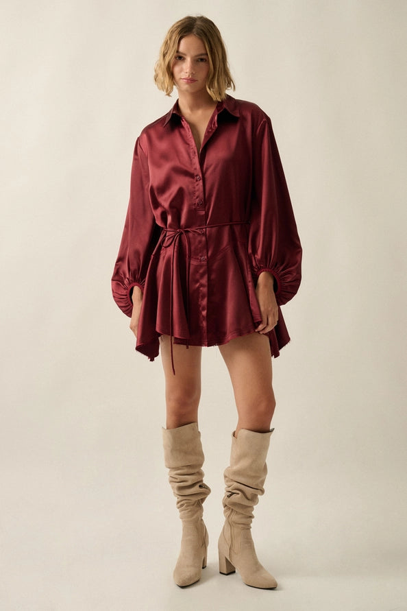 It Girl Satin Romper