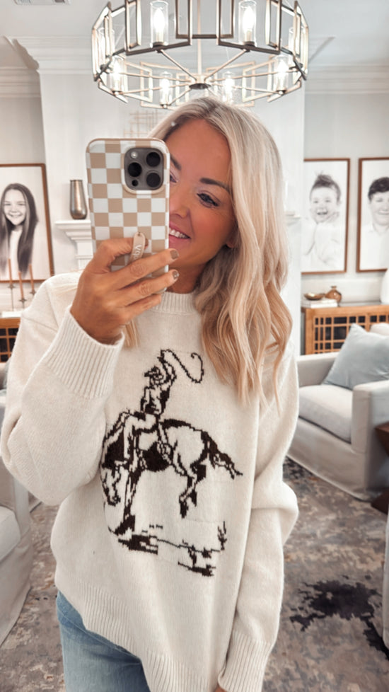Cowboy Graphic Sweater