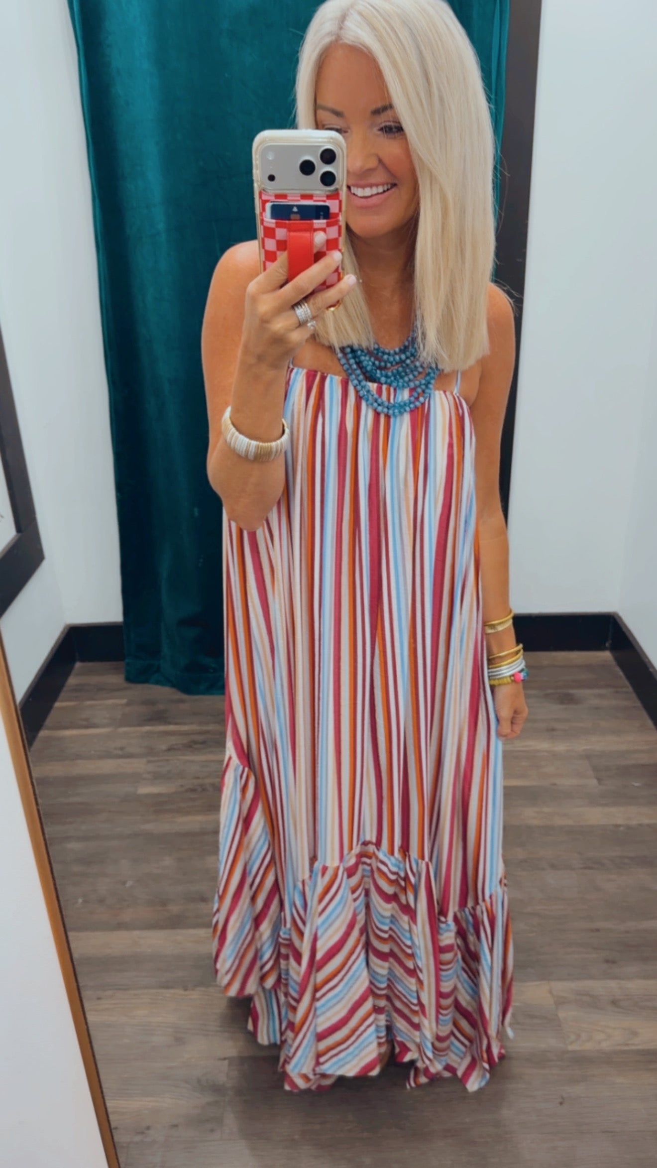 Tiered Hem Maxi Dress