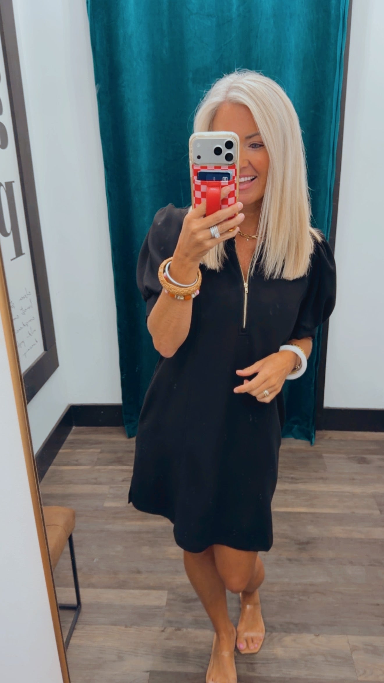 Puff Sleeve Mini Dress