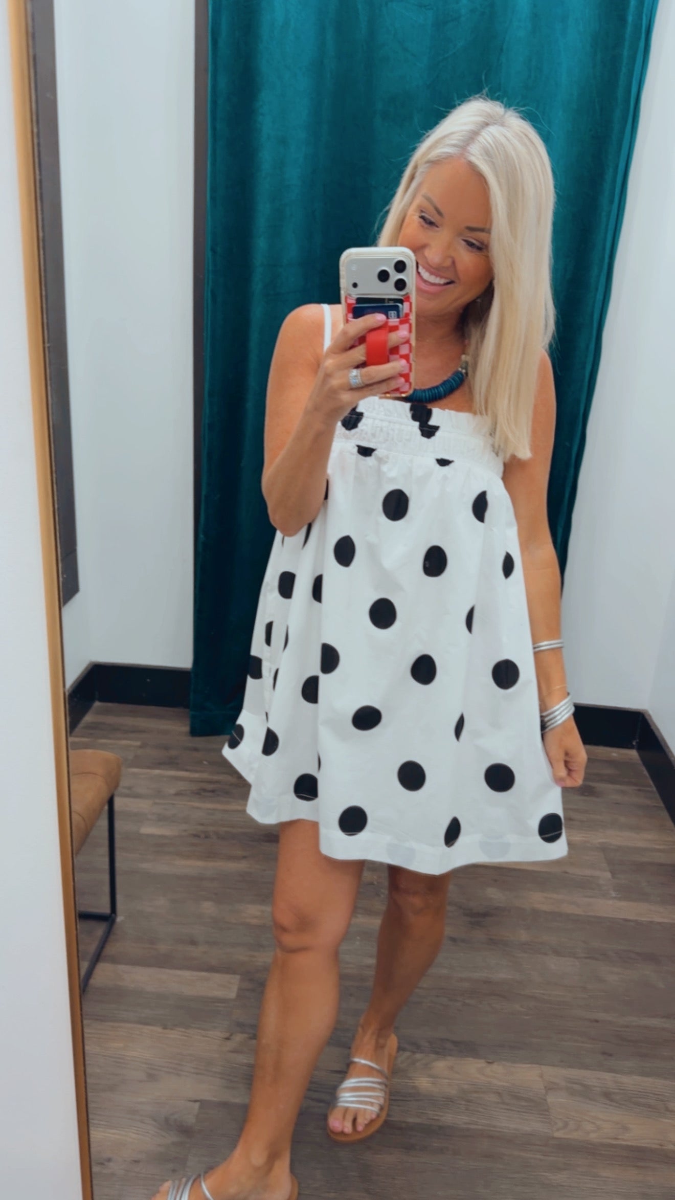 Polka Mini Dress