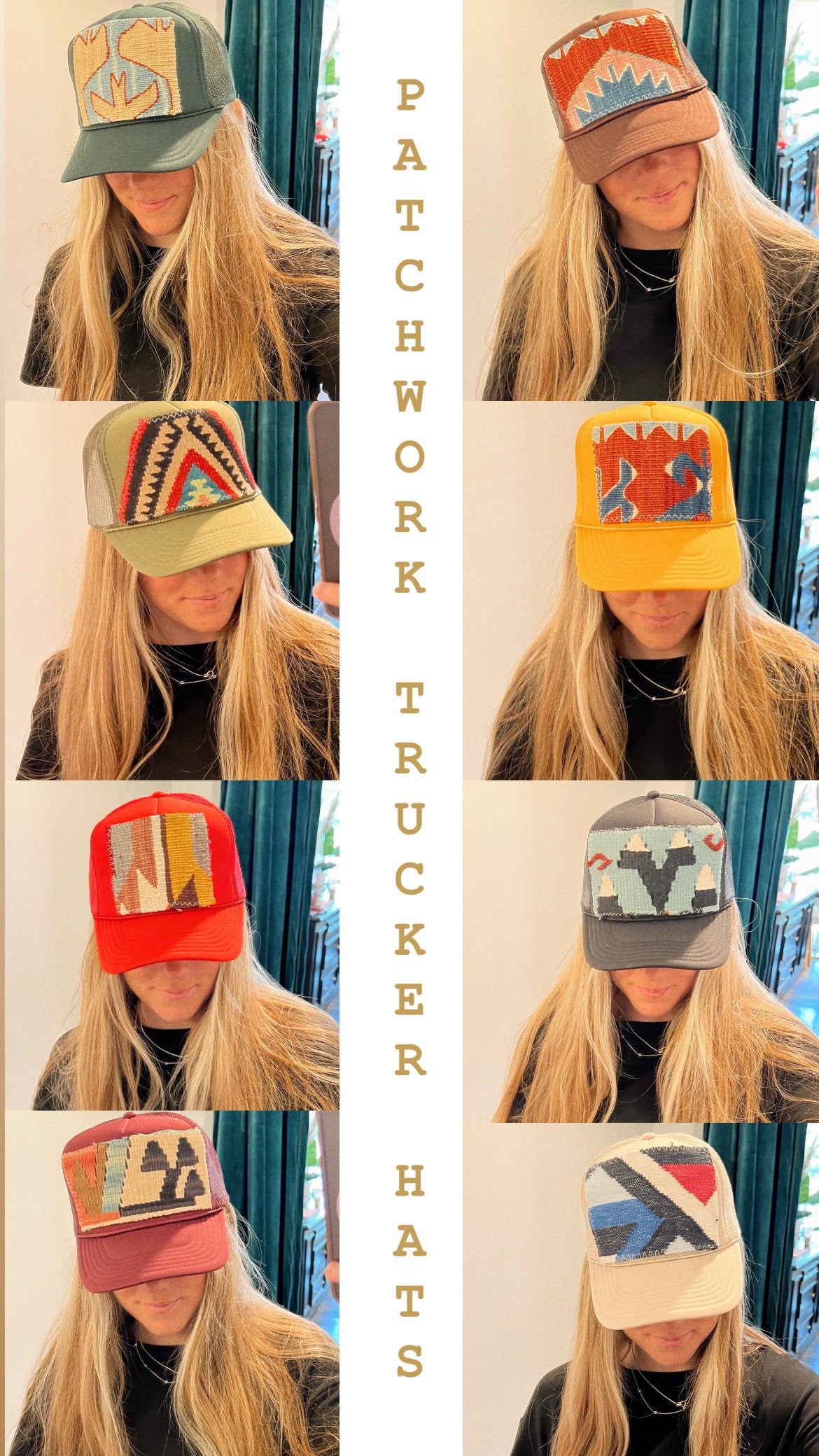 Turkish kilim patch Hat