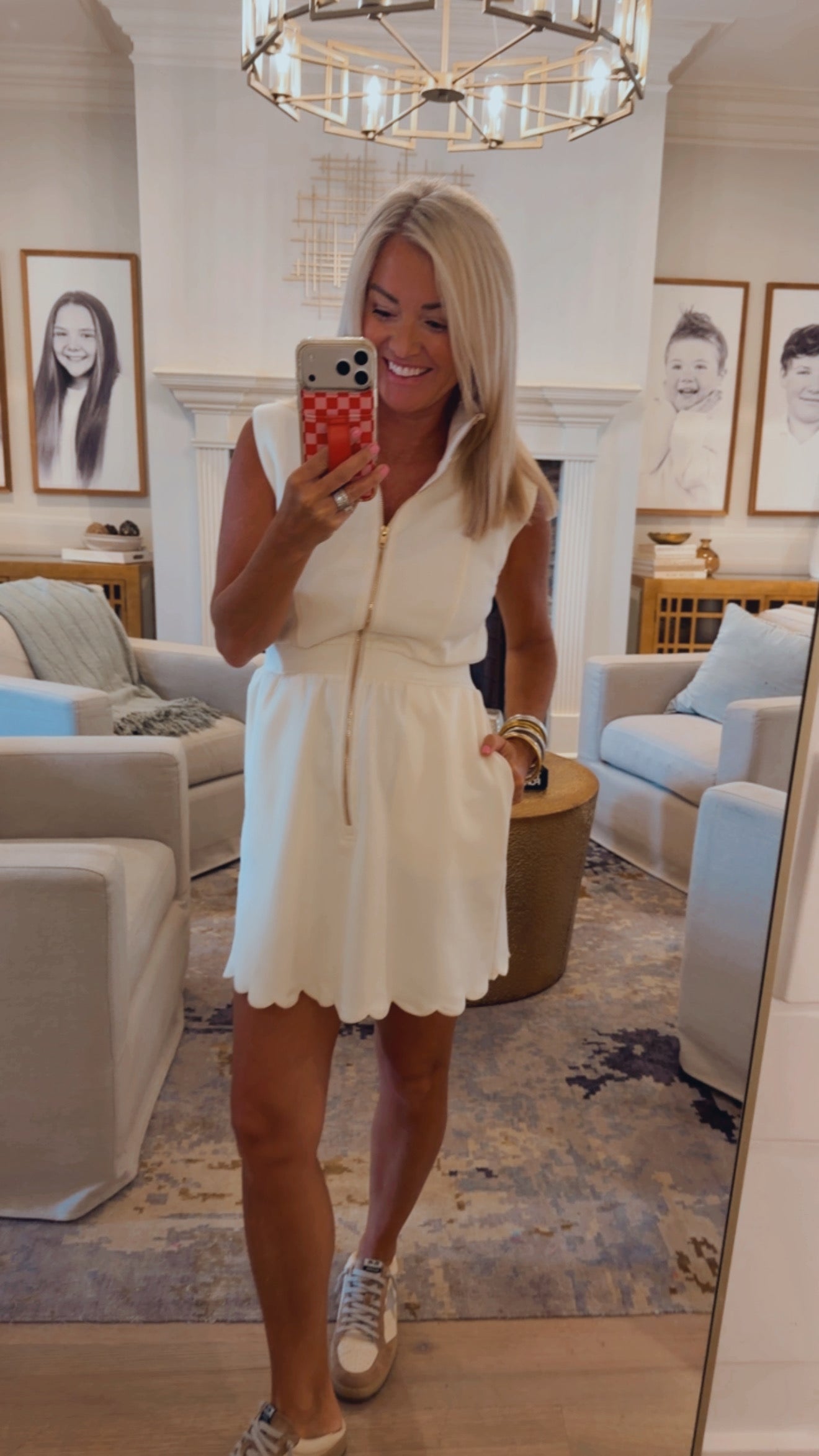 Scallop Collar Dress