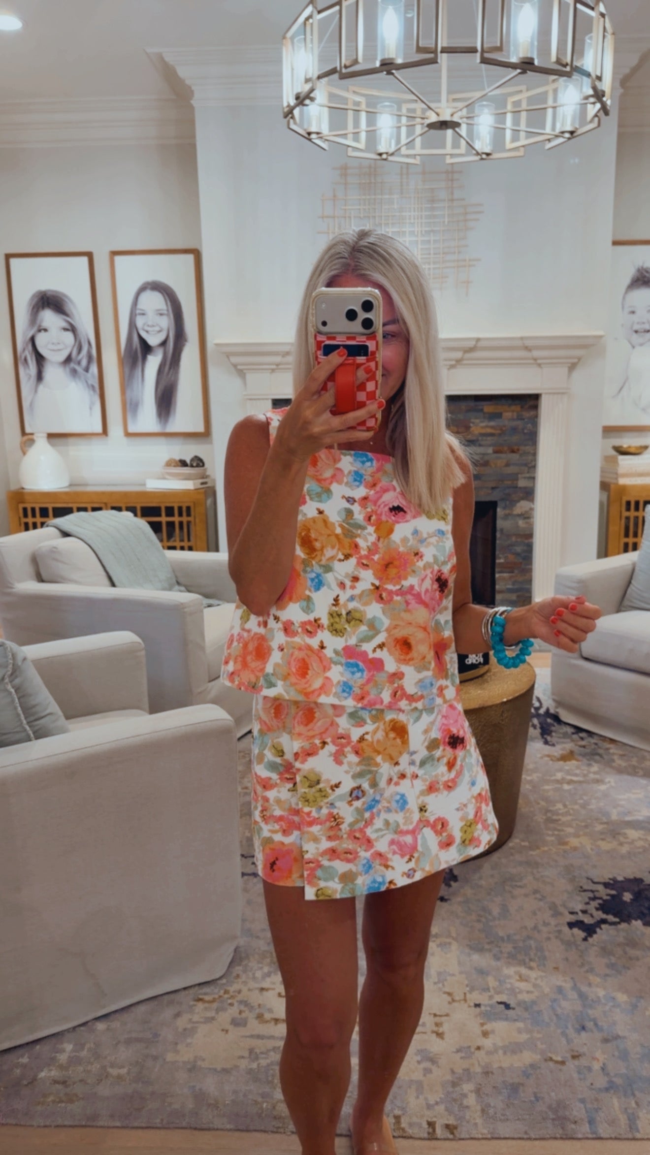 Floral Print Skort