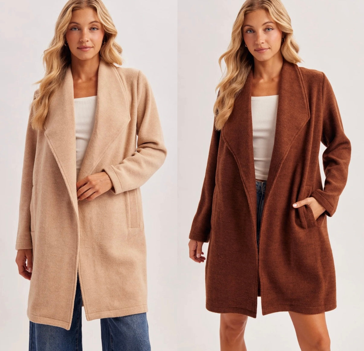 Open Front Knit Jacket