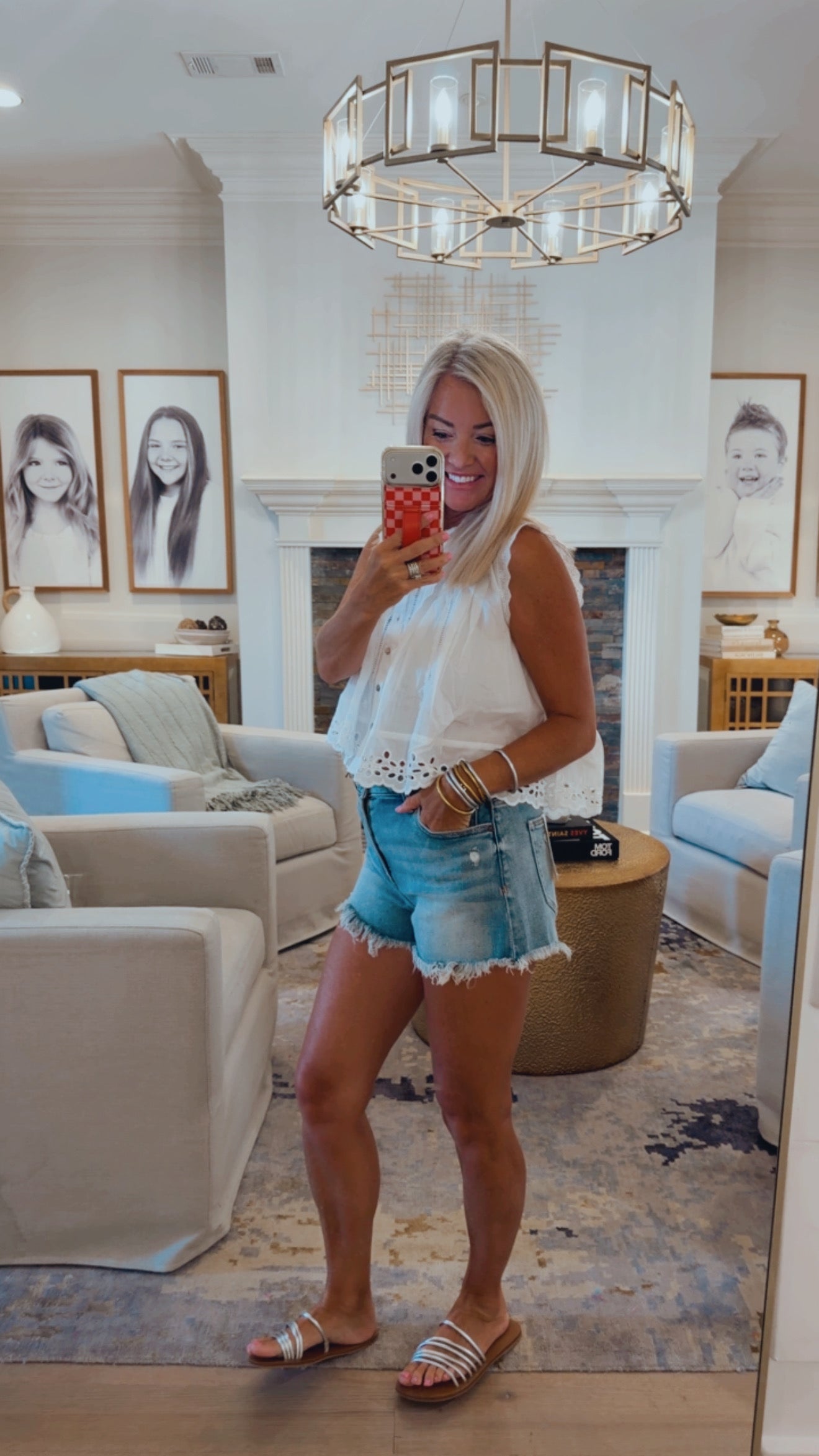 Sleeveless Cotton Blouse