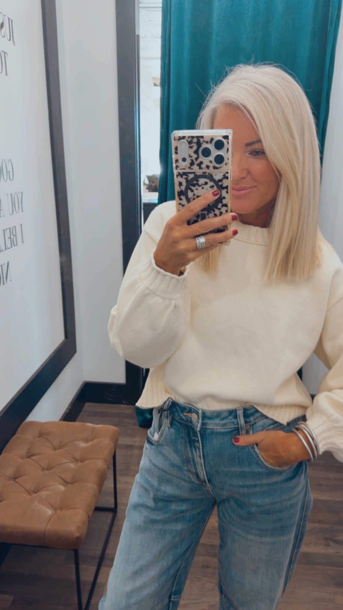 Cozy Cropped Knit Top