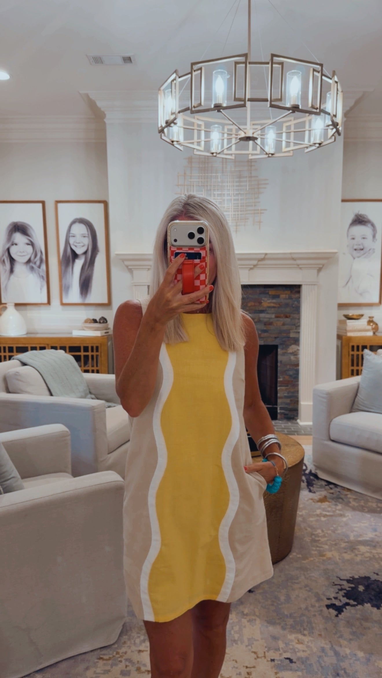 Wavy Panel Dress