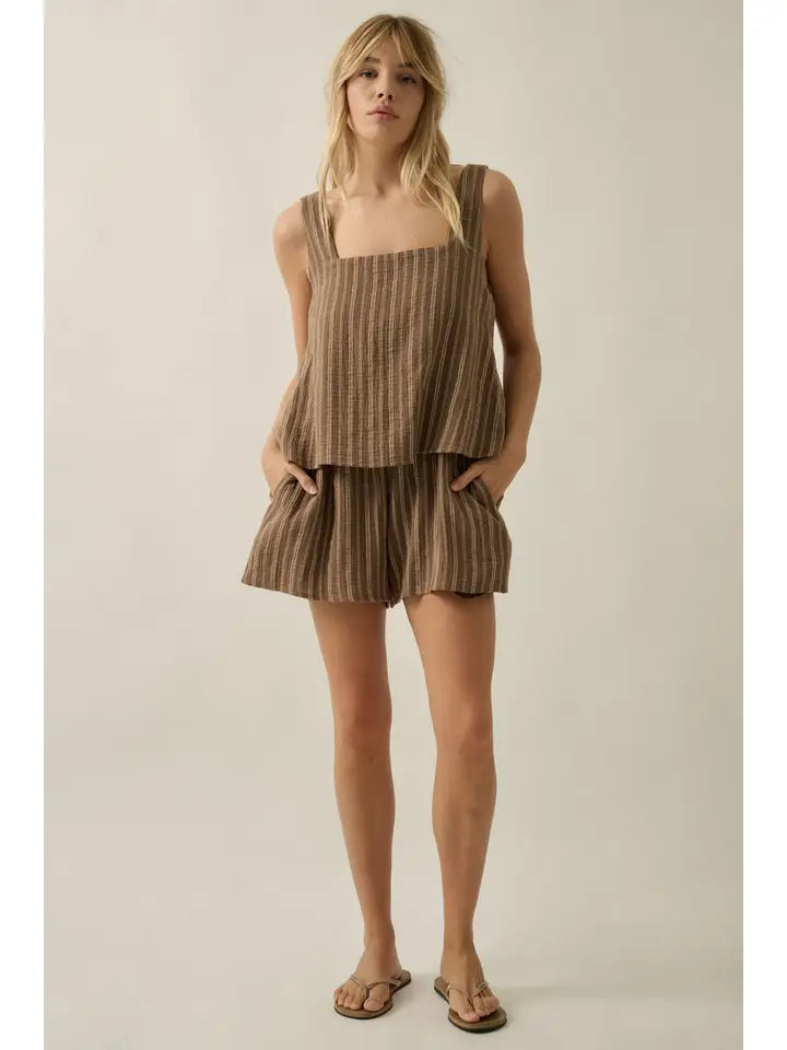 Square Tank Romper
