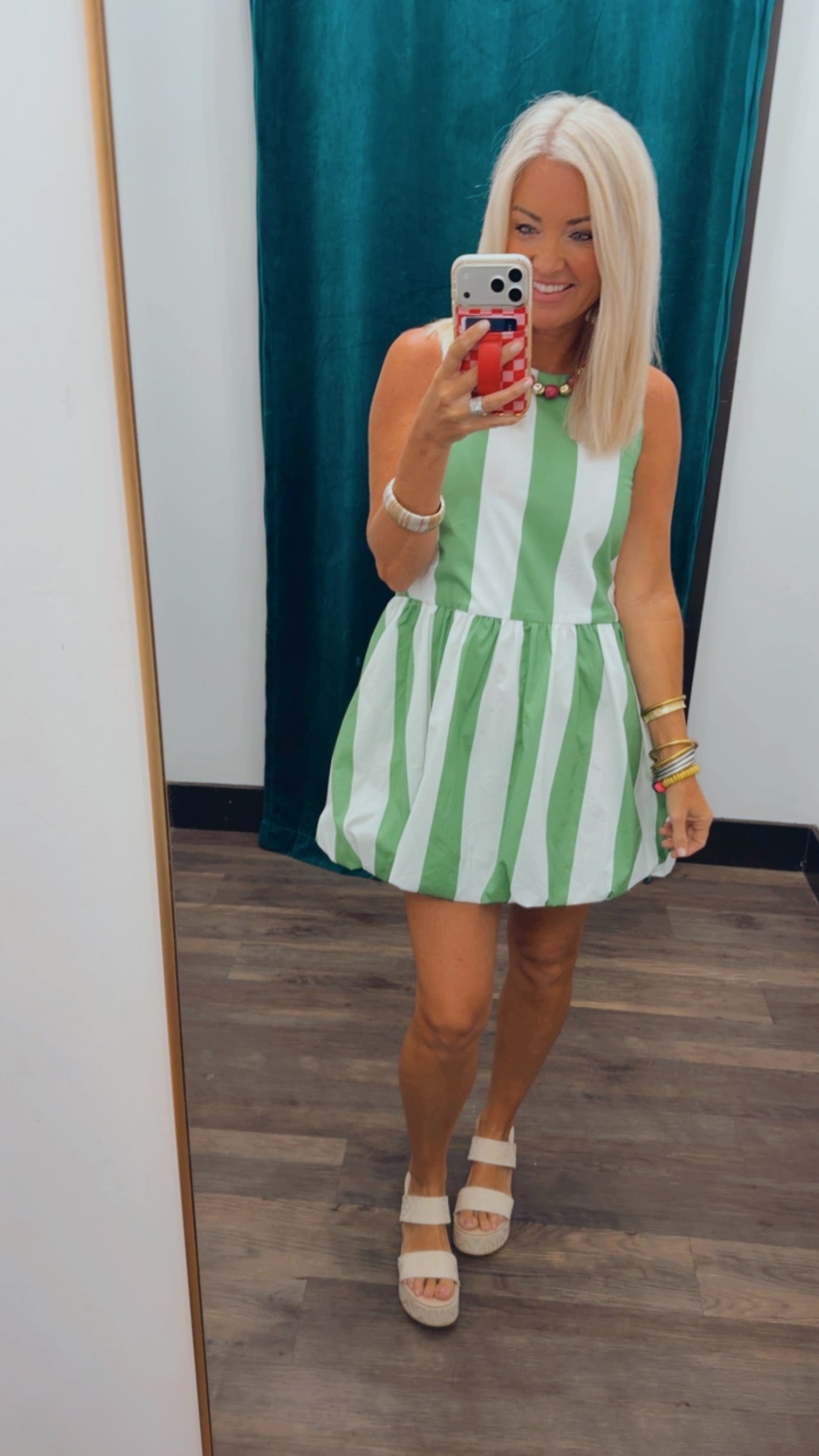 Stripe Drop Waist Dress