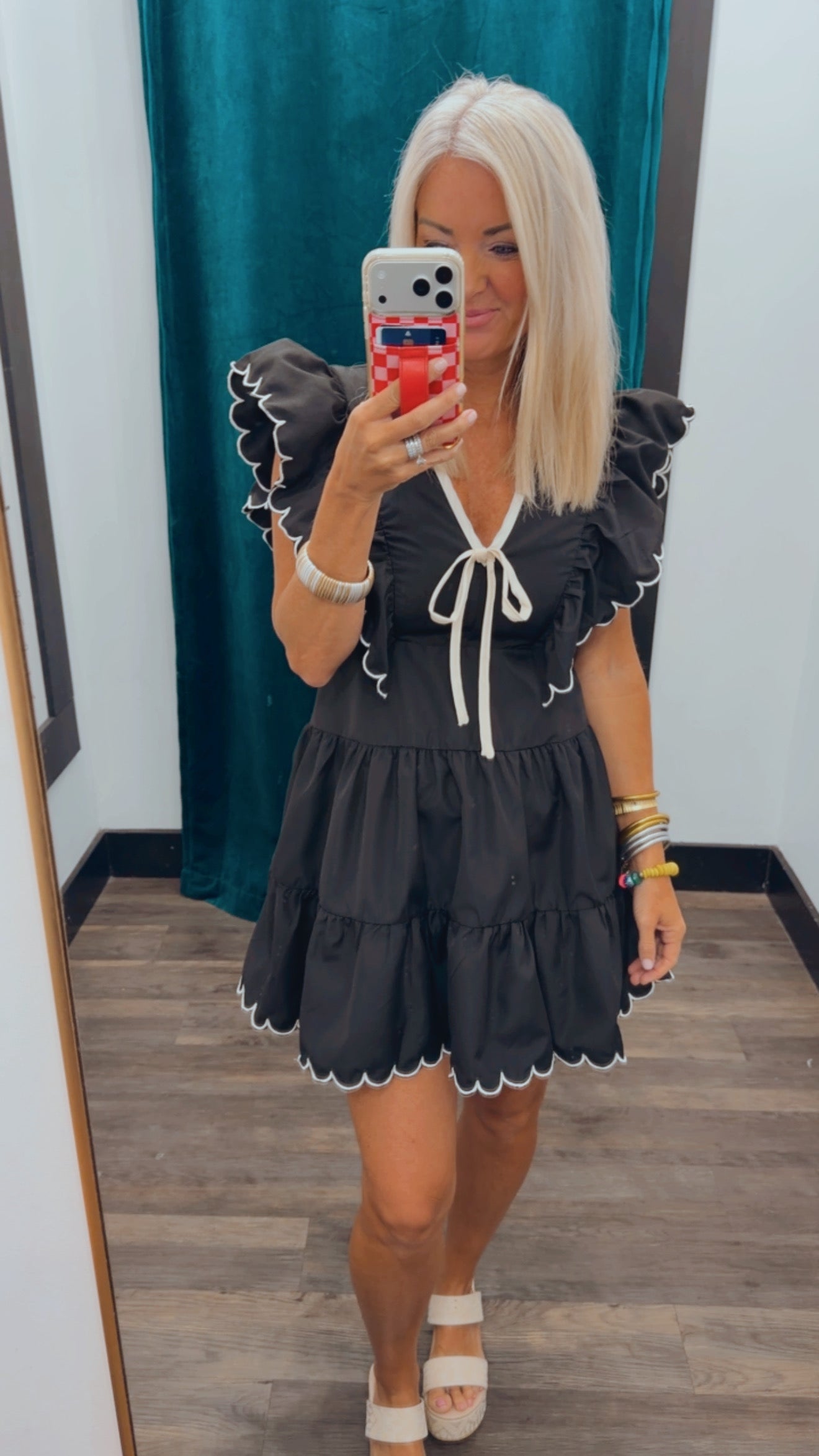 Bow Neckline Dress