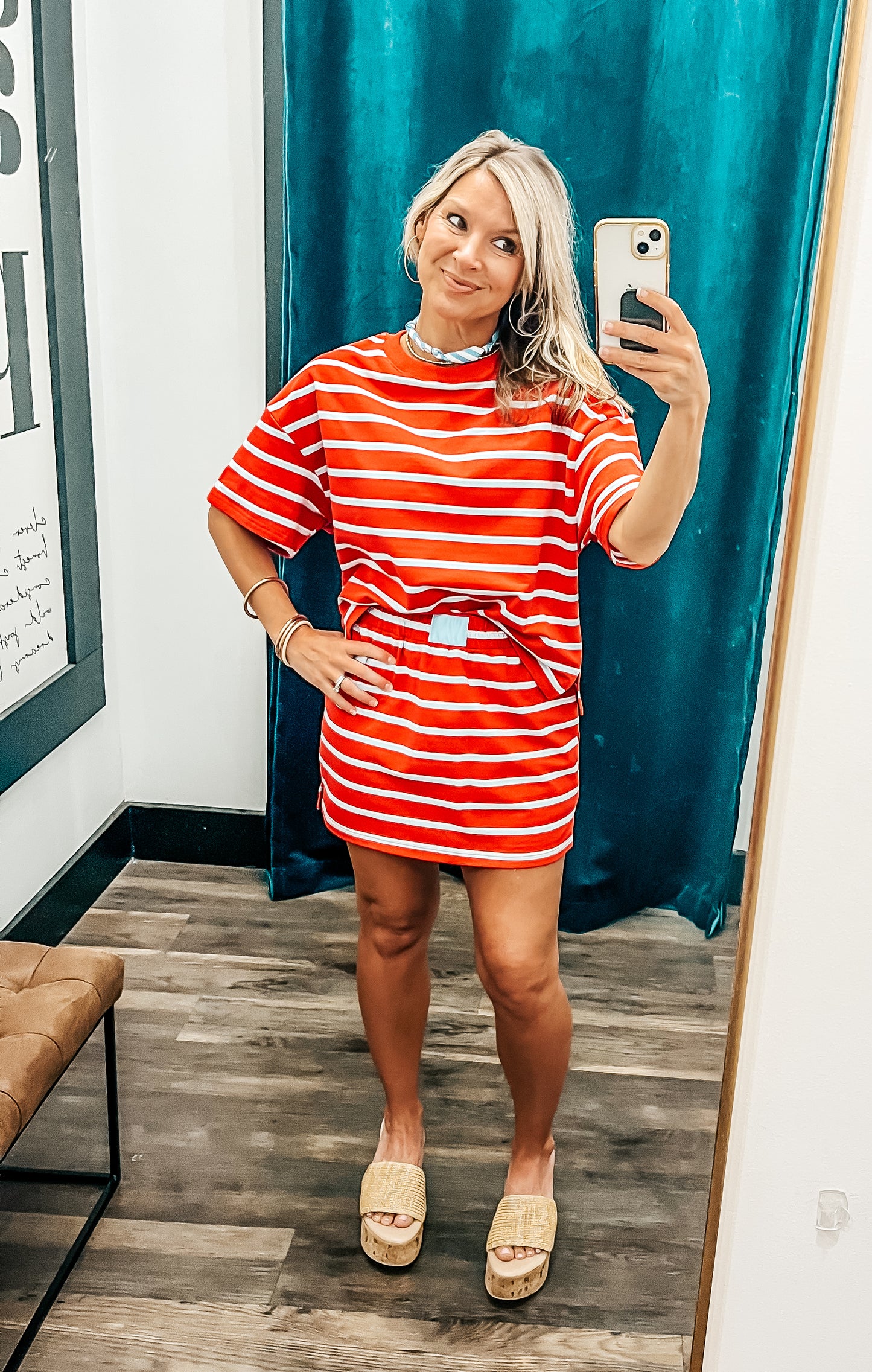 Stripe Lounge Top