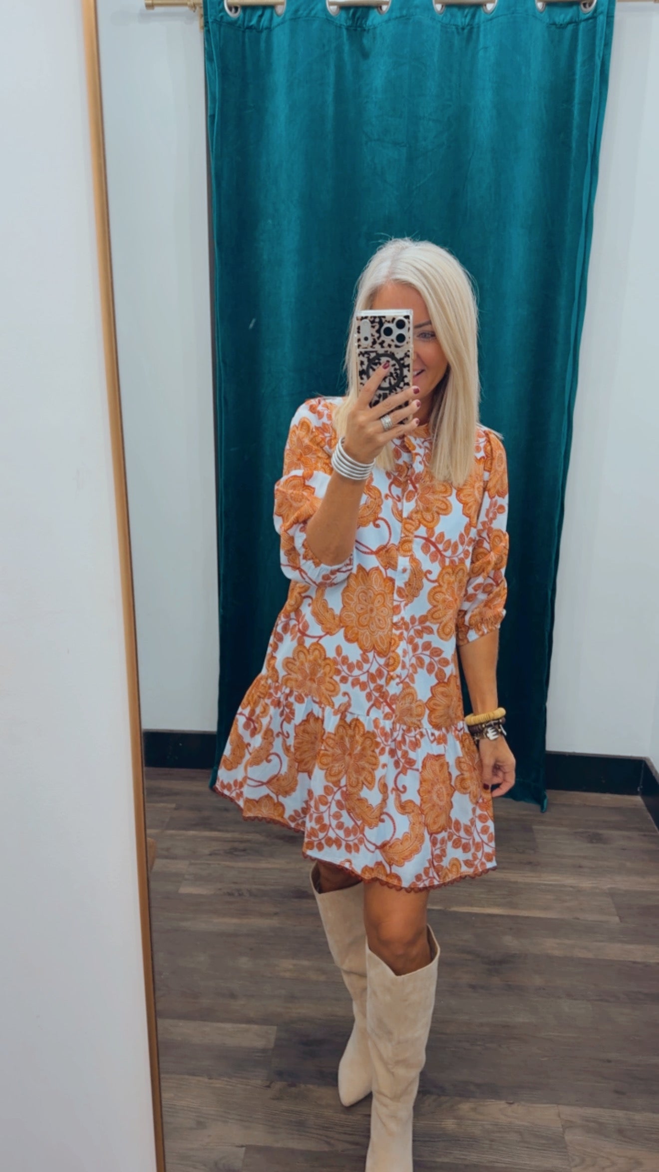 Floral Yamila Ruffle Dress