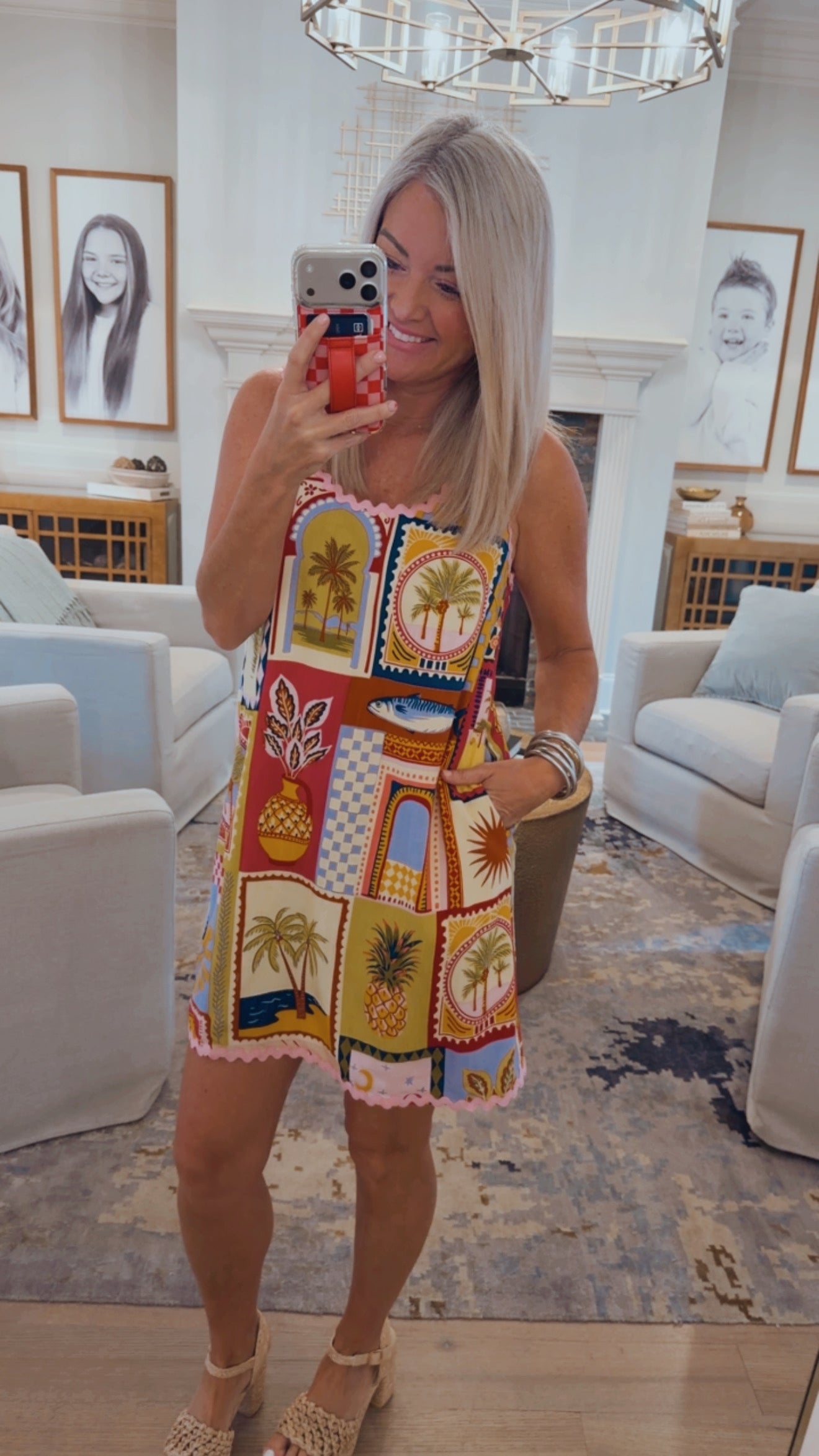 Talmar Postcard Auriel Shift Mini Dress