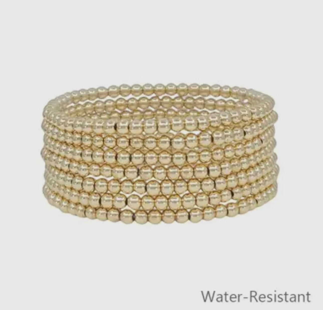 Stackable Gold Beaded Bracelet