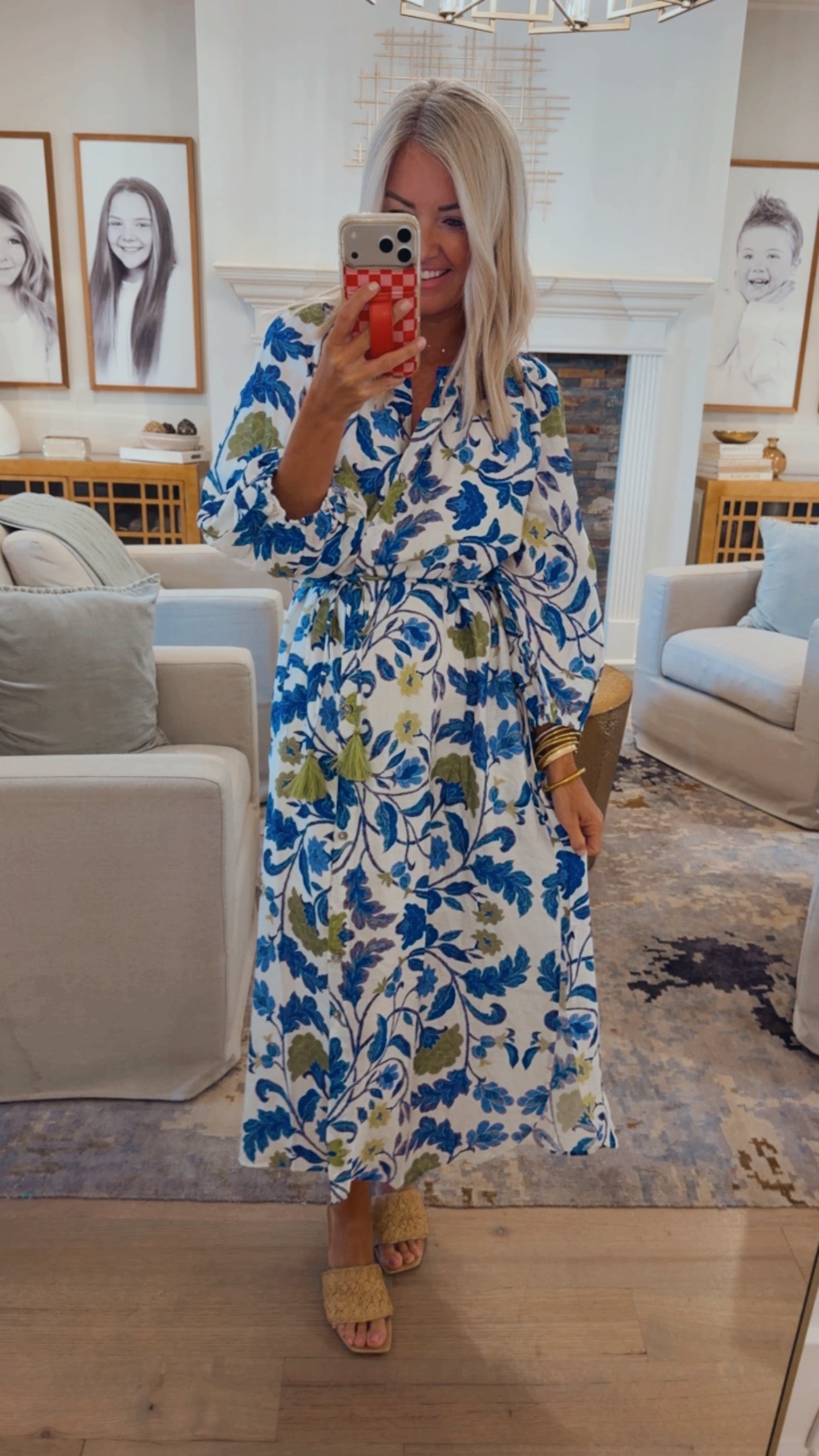 Royal Tassel Tie Dress
